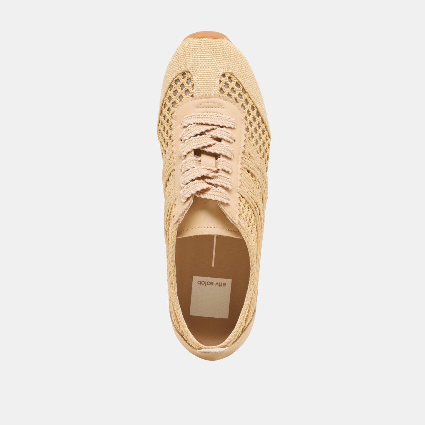 Dream Lt Natural Woven Raffia Sneakers Dolce Vita us