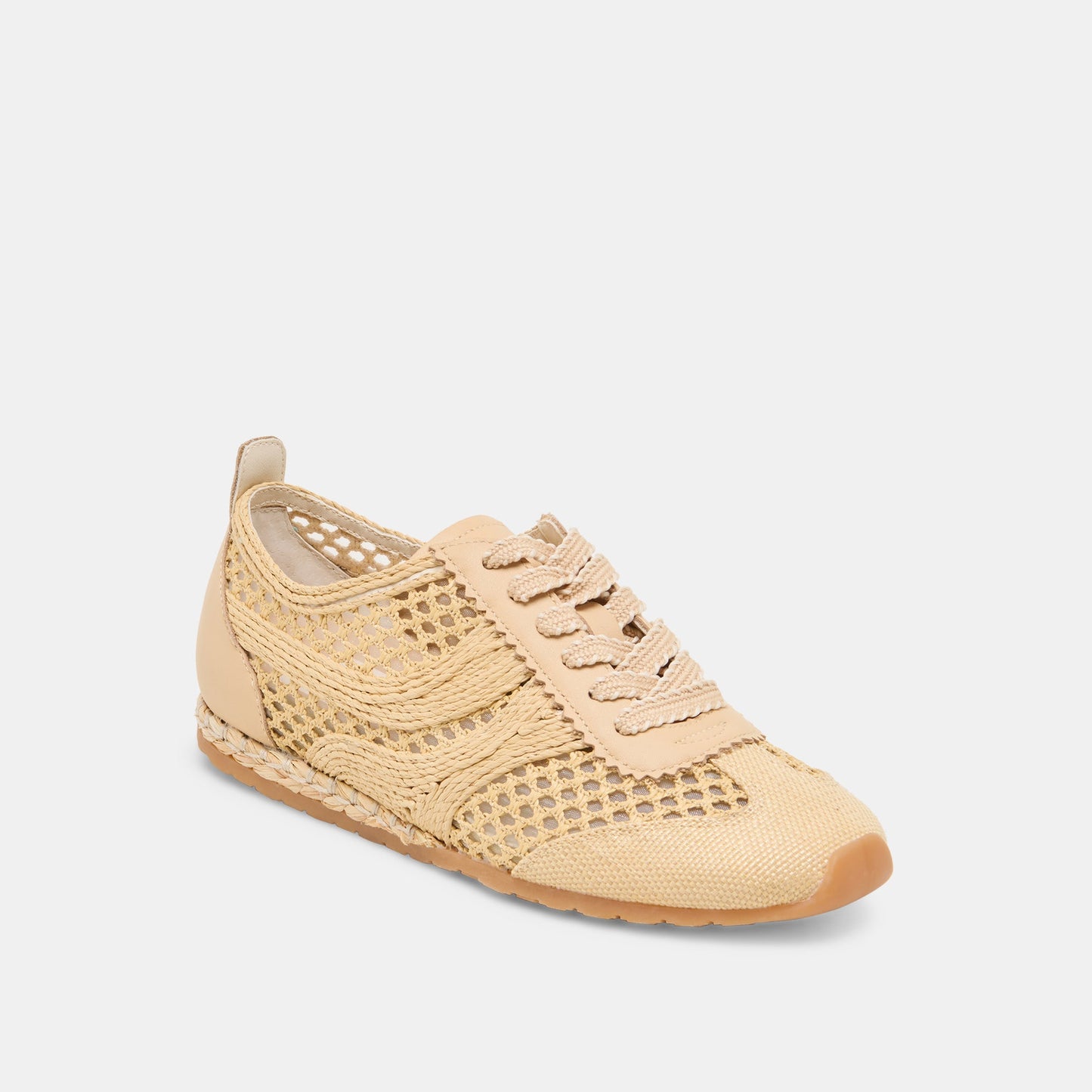 Dream Lt Natural Woven Raffia Sneakers Dolce Vita us