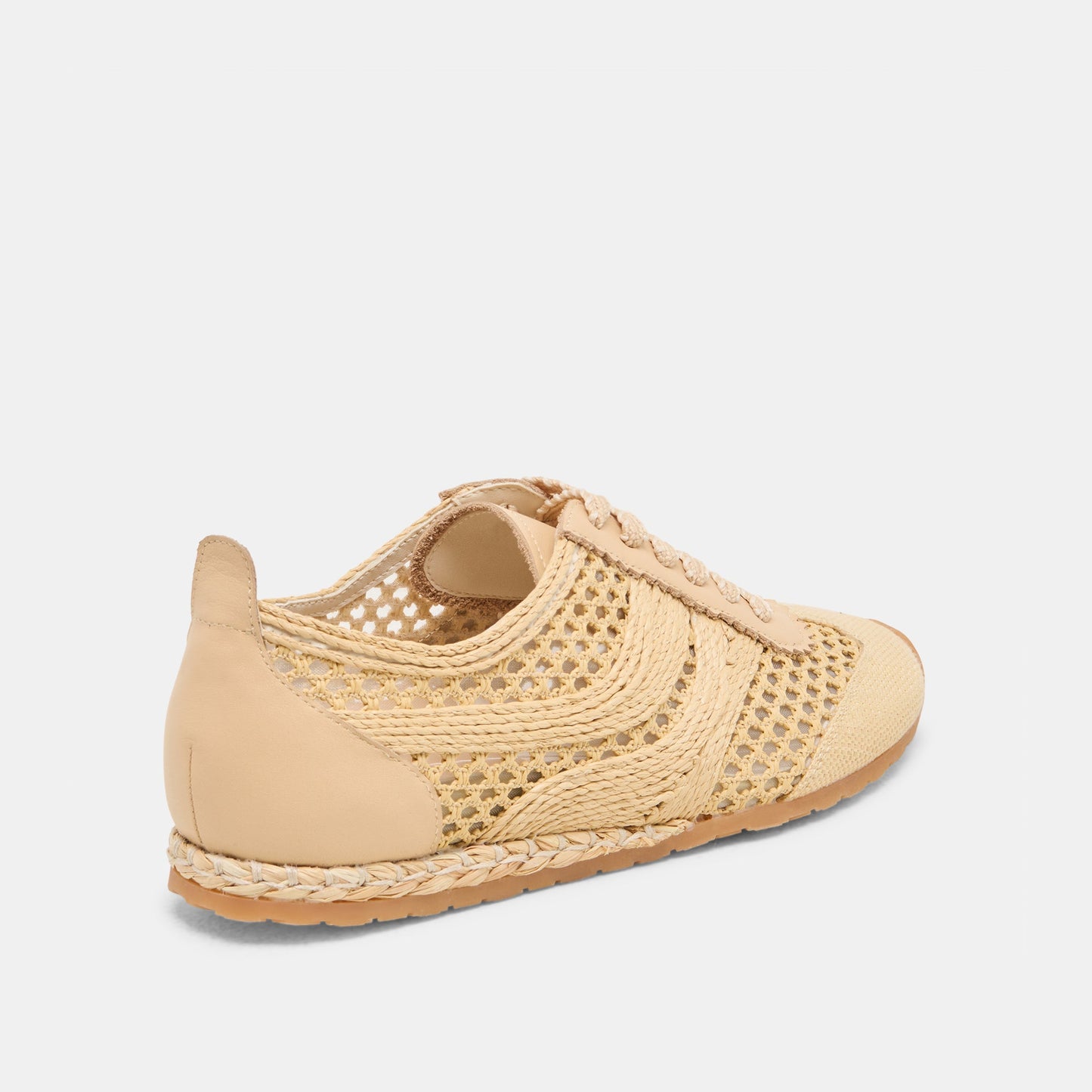 Dream Lt Natural Woven Raffia Sneakers Dolce Vita us