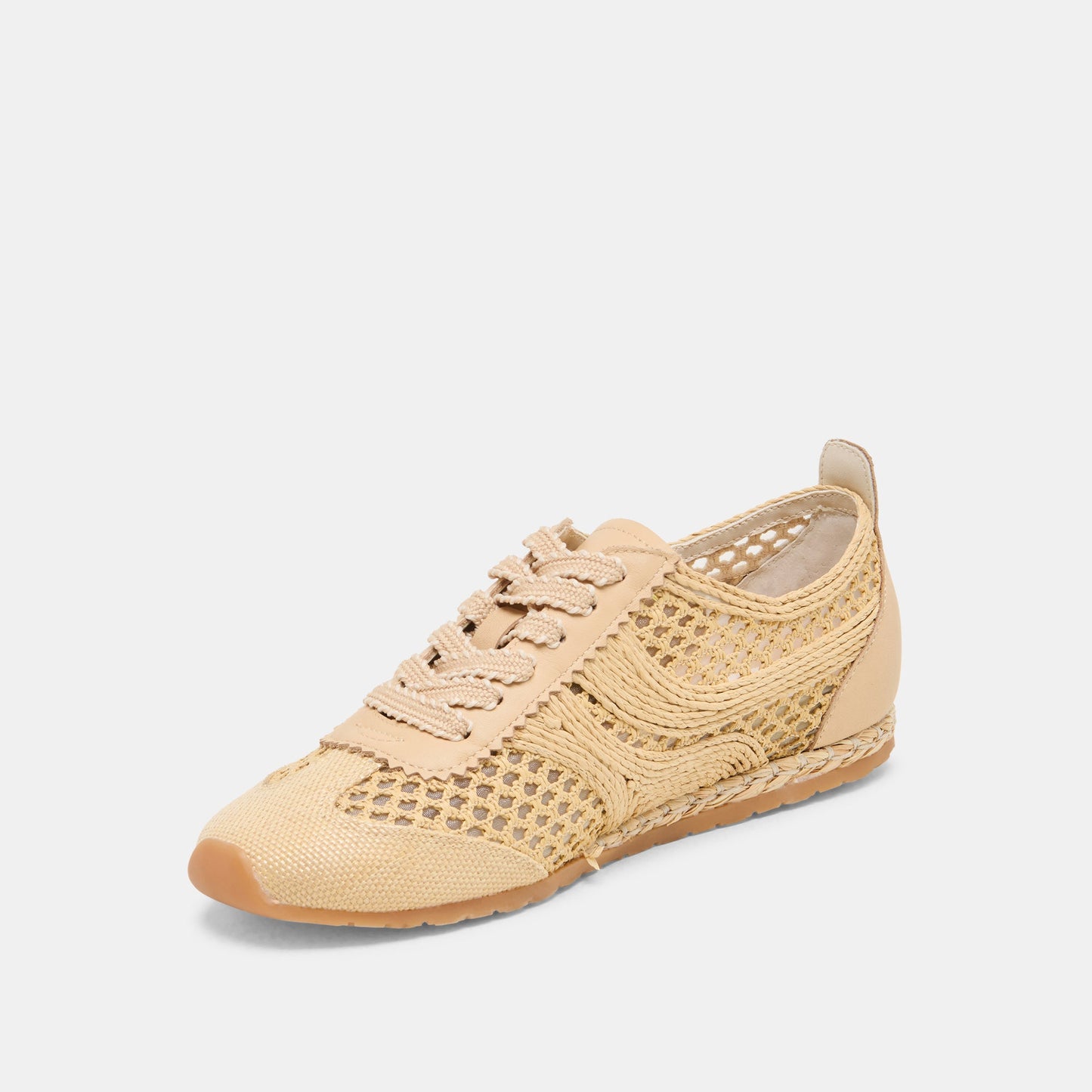 Dream Lt Natural Woven Raffia Sneakers Dolce Vita us