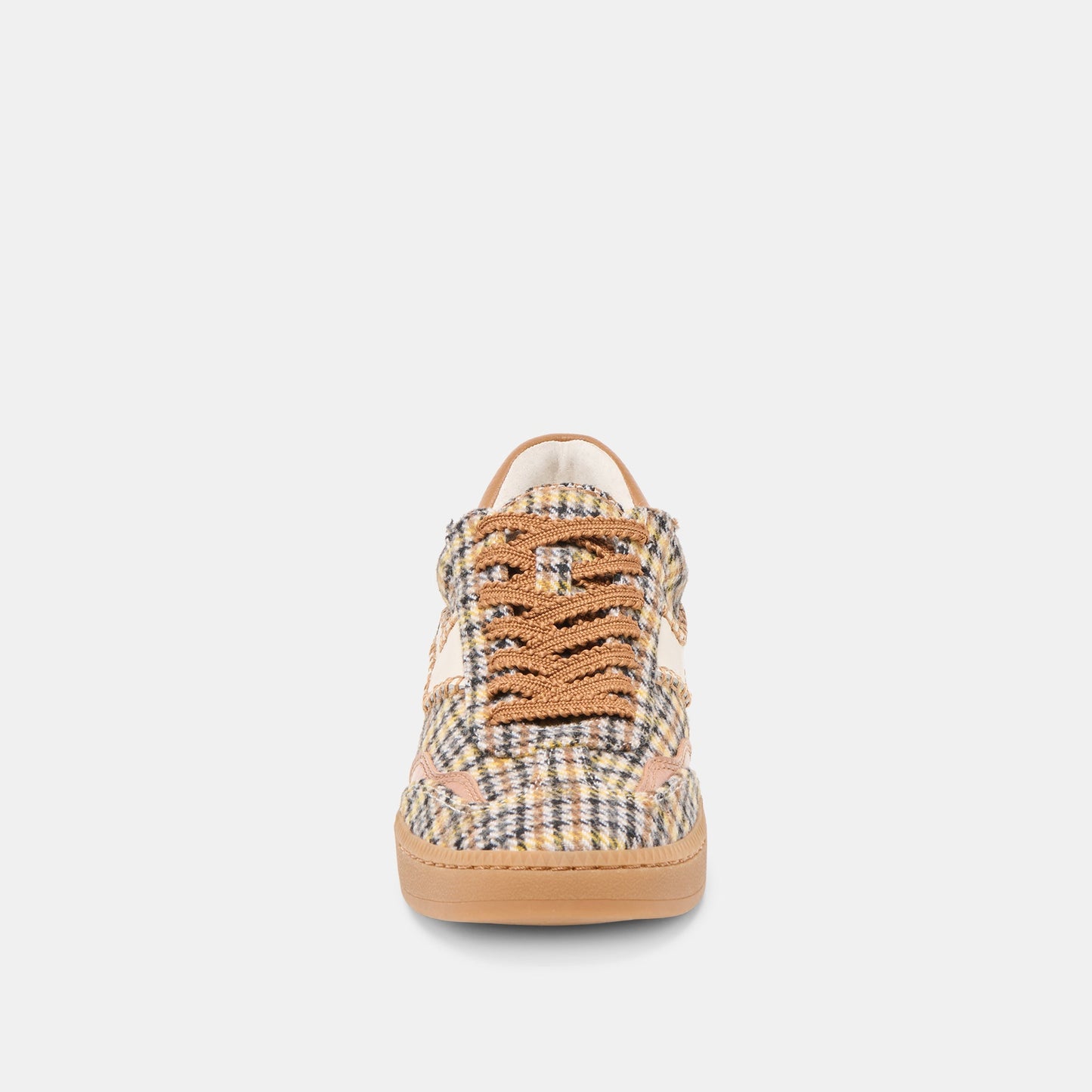 Notice Stitch Yellow Plaid Tweed Sneakers Dolce Vita New