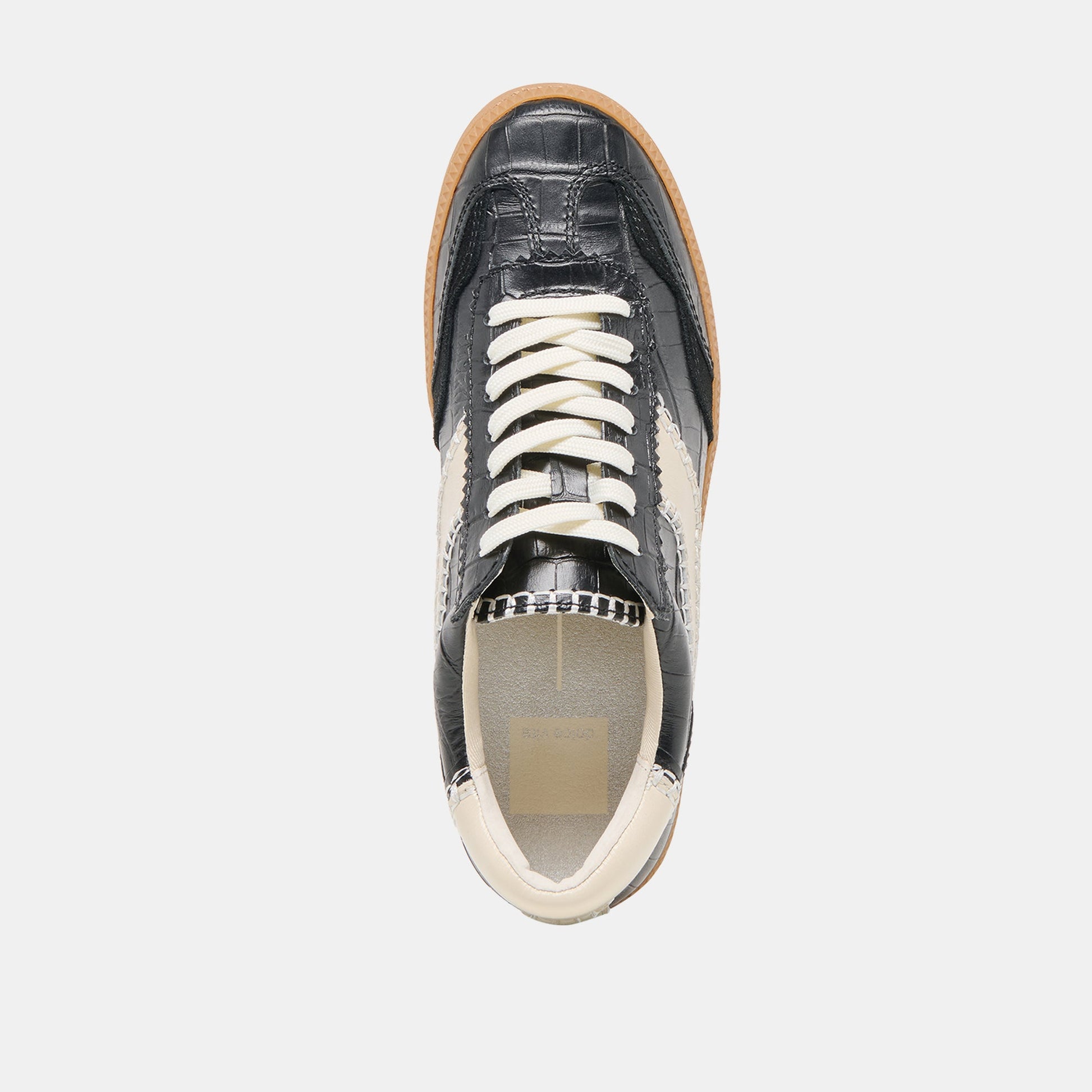 NOTICE STITCH SNEAKERS NOIR CROCO EMBOSSED LEATHER
 – Dolce Vita Dolce Vita Sale