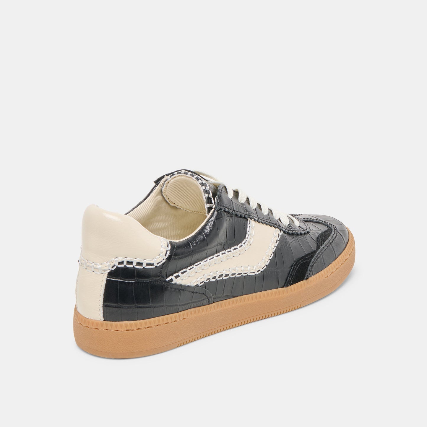 NOTICE STITCH SNEAKERS NOIR CROCO EMBOSSED LEATHER
 – Dolce Vita Dolce Vita Sale