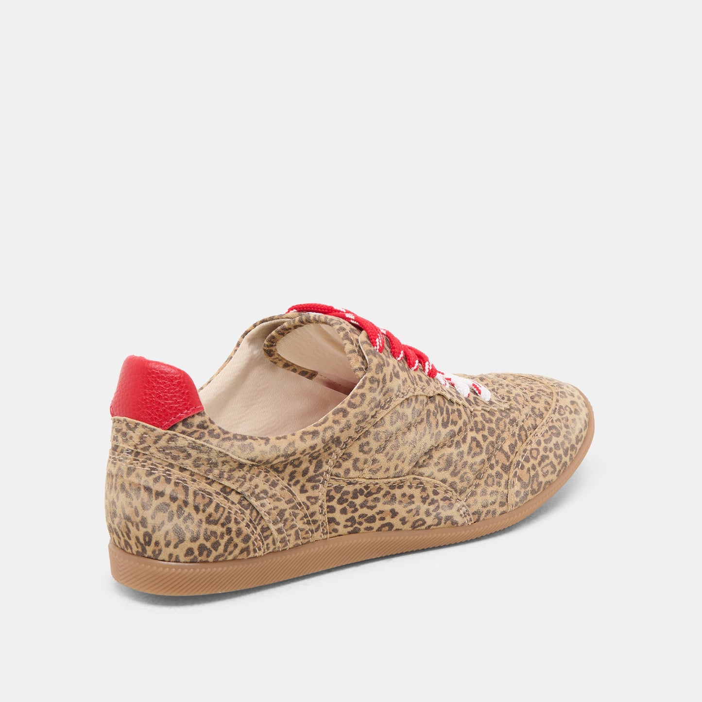 Laini Tan Leopard Printed Suede Sneakers Dolce Vita For sale