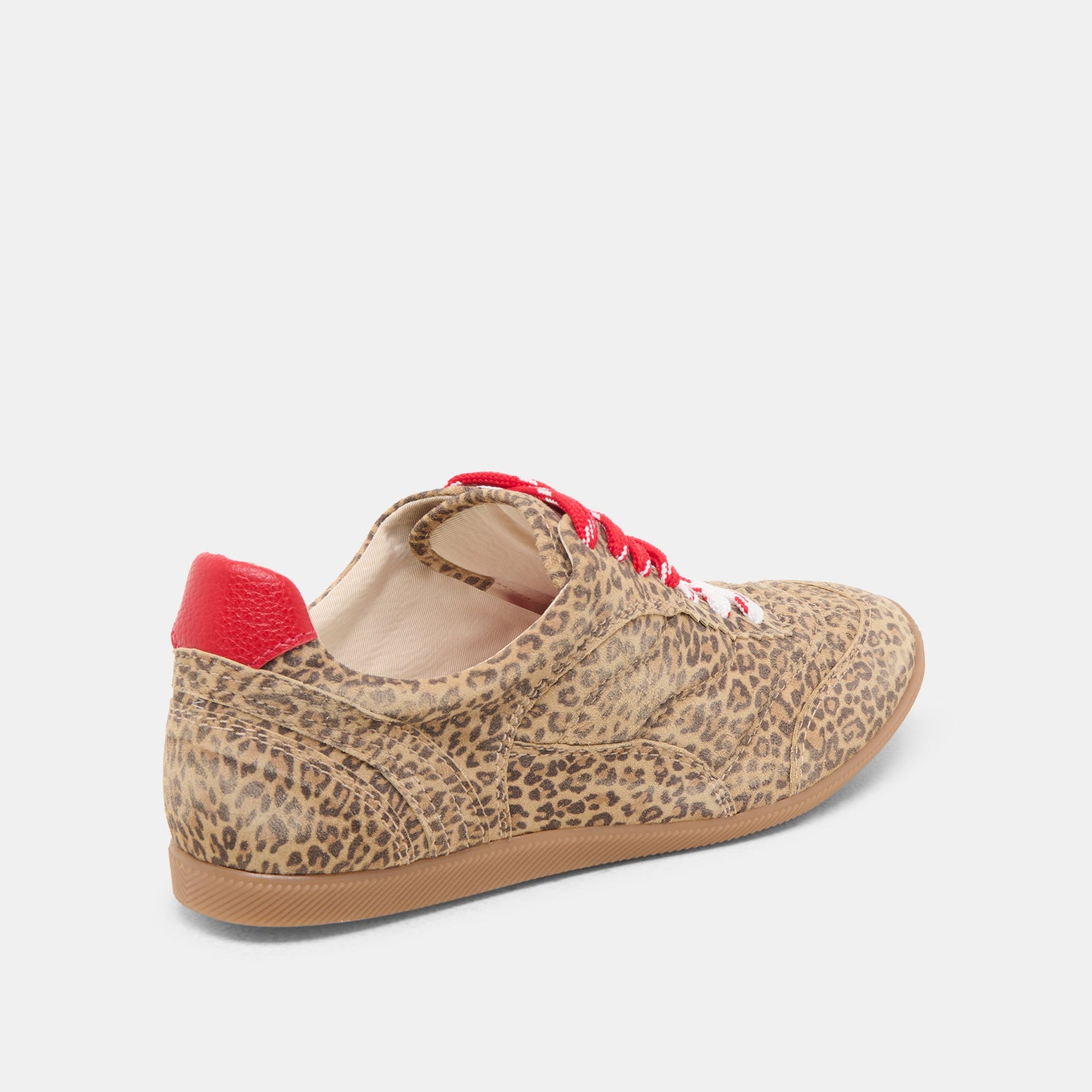 Laini Tan Leopard Printed Suede Sneakers Dolce Vita For sale