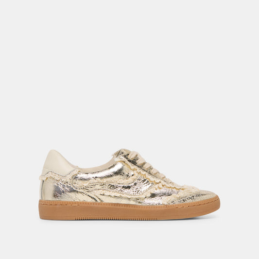 Notice Lace Platinum Distressed Leather Sneakers Dolce Vita us