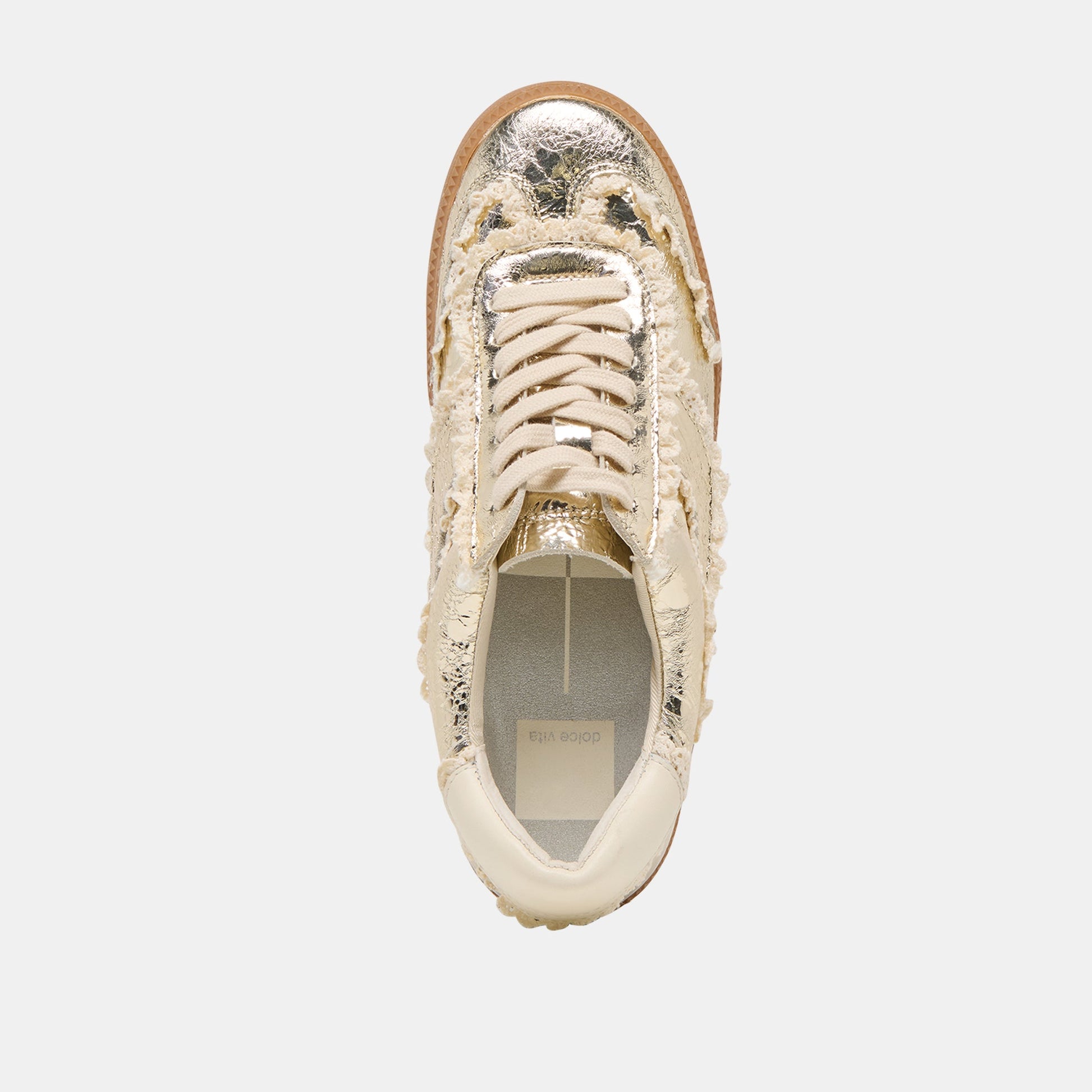 Notice Lace Platinum Distressed Leather Sneakers Dolce Vita us