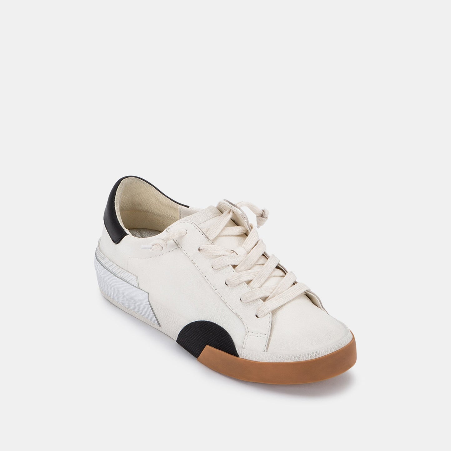 ZINA SNEAKERS WHITE BLACK LEATHER
 – Dolce Vita Dolce Vita New