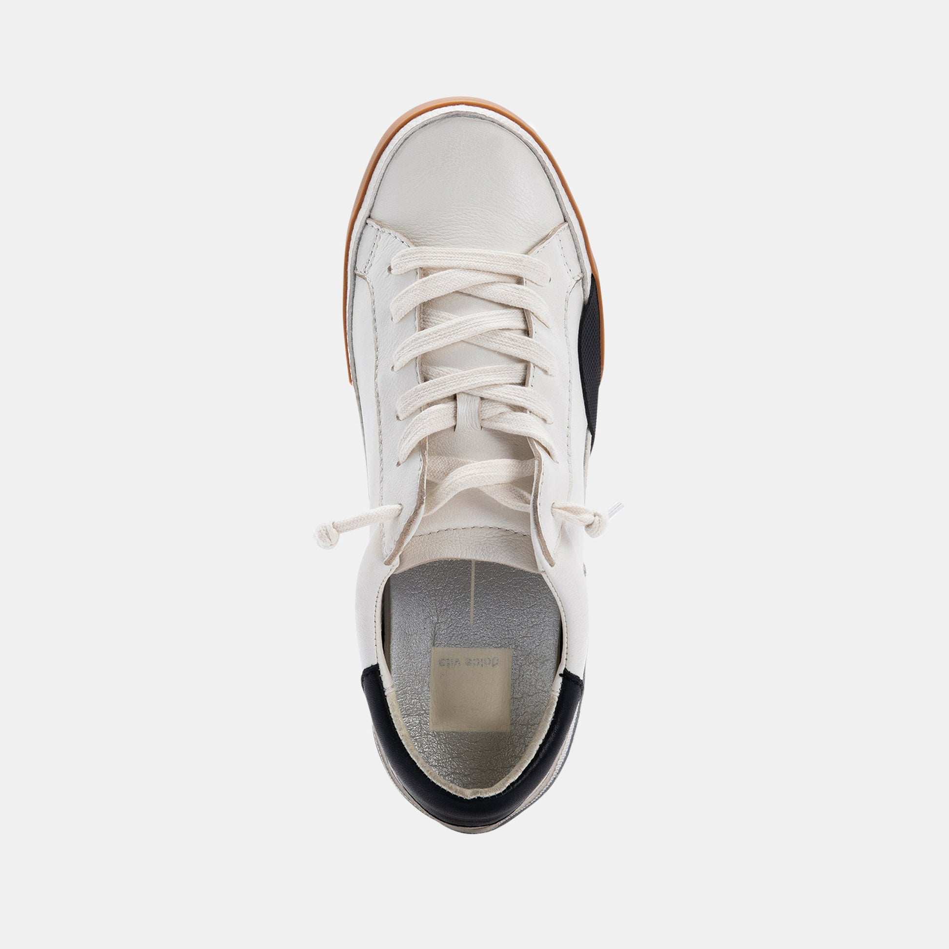 ZINA SNEAKERS WHITE BLACK LEATHER
 – Dolce Vita Dolce Vita New