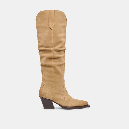 Buckly Camel Suede Boots Dolce Vita Sale