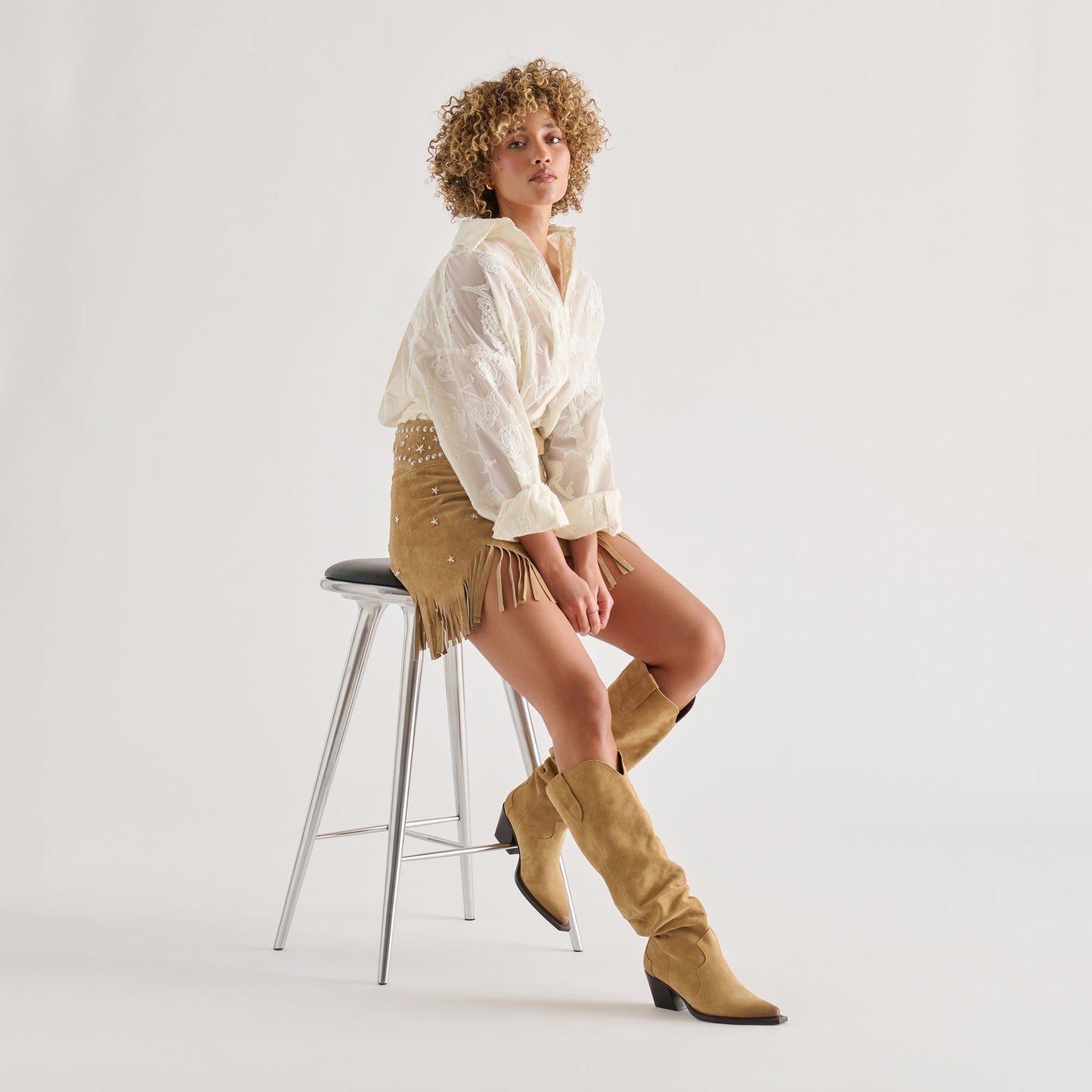 Buckly Camel Suede Boots Dolce Vita Sale