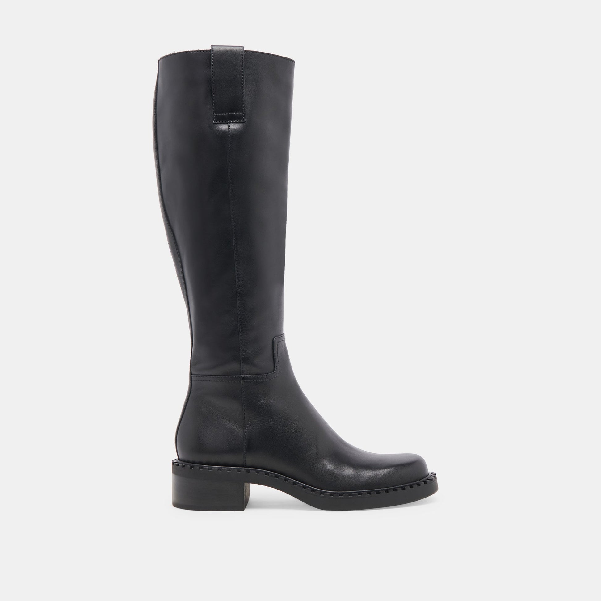 Glory H2O Waterproof Black Leather Wide Calf Boots Dolce Vita us