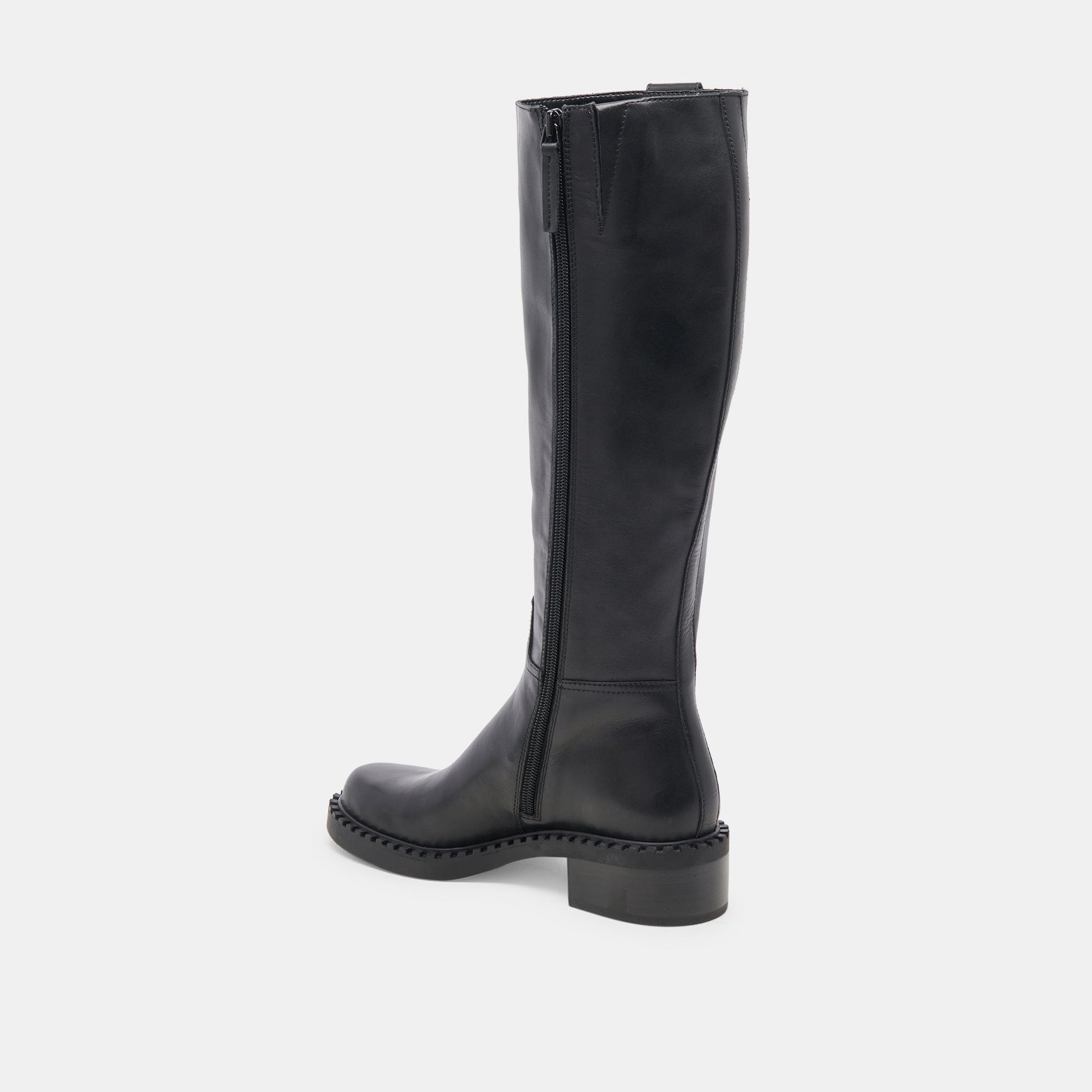 Glory H2O Waterproof Black Leather Wide Calf Boots Dolce Vita us