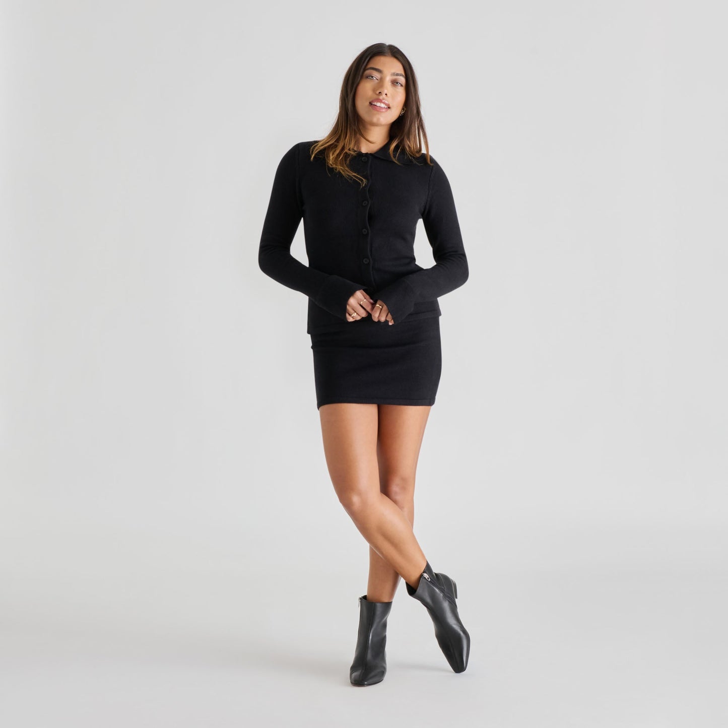 Tarine Black Leather Booties Dolce Vita Online