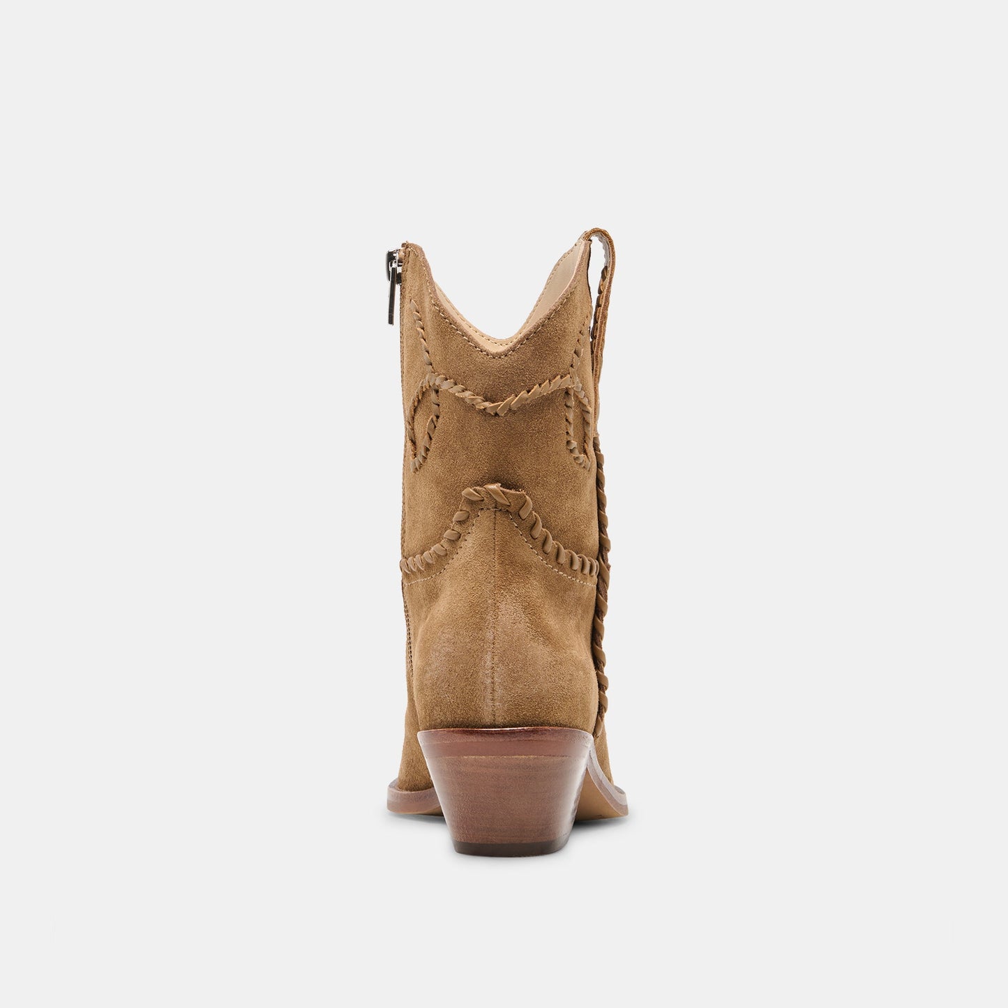 RUDO Lt Brown Suede Western Pointed-Toe Ankle Boots Dolce Vita Outlet