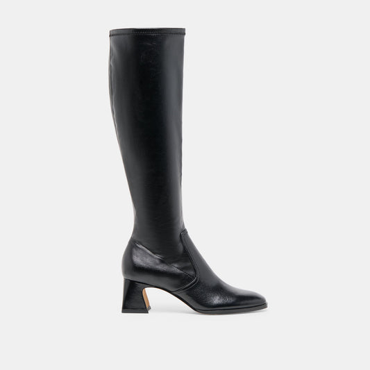 Alivia Black Leather Boots Dolce Vita New