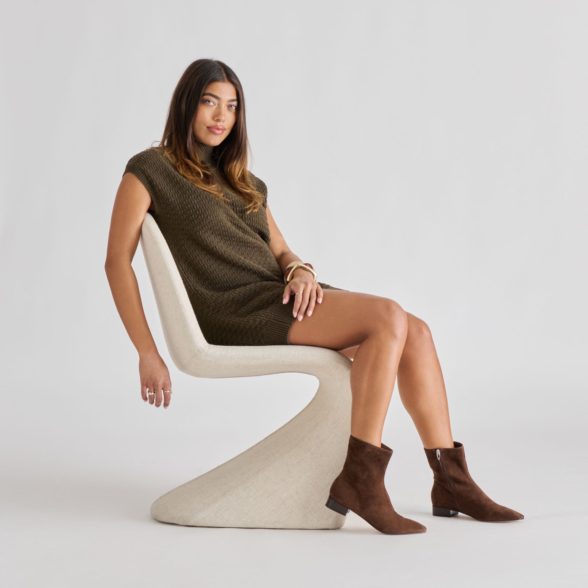 Tarine Dk Brown Nubuck Booties Dolce Vita For sale