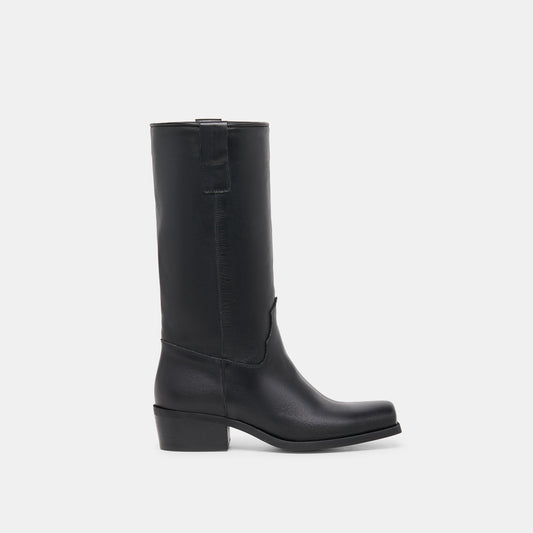 Romie Black Leather Boots Dolce Vita us