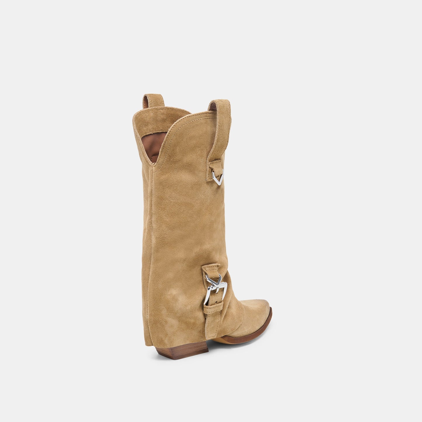 ROGUE Camel Suede Mid-Calf Western Slouch Boots Dolce Vita Discount