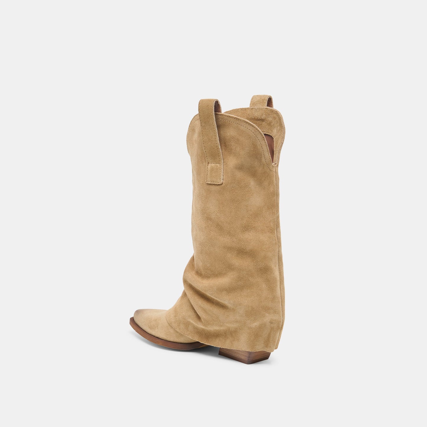 ROGUE Camel Suede Mid-Calf Western Slouch Boots Dolce Vita Discount