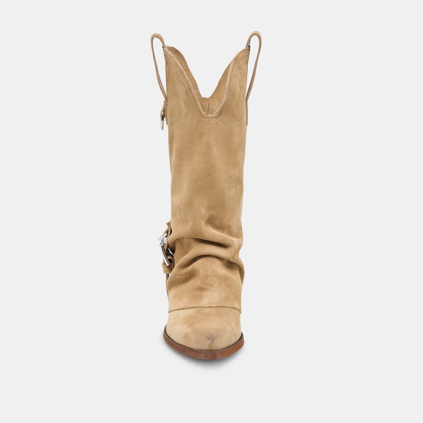 ROGUE Camel Suede Mid-Calf Western Slouch Boots Dolce Vita Discount