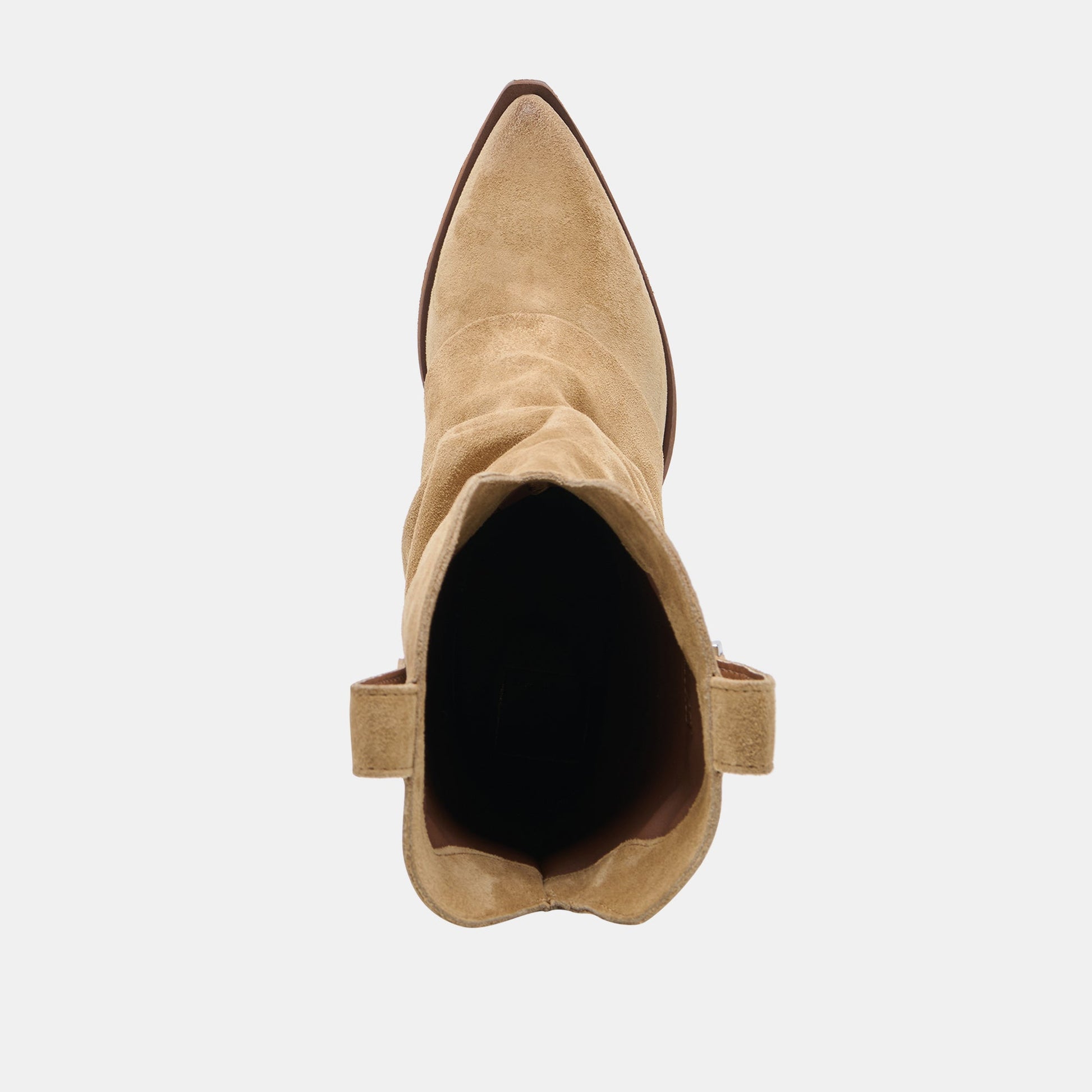 ROGUE Camel Suede Mid-Calf Western Slouch Boots Dolce Vita Discount