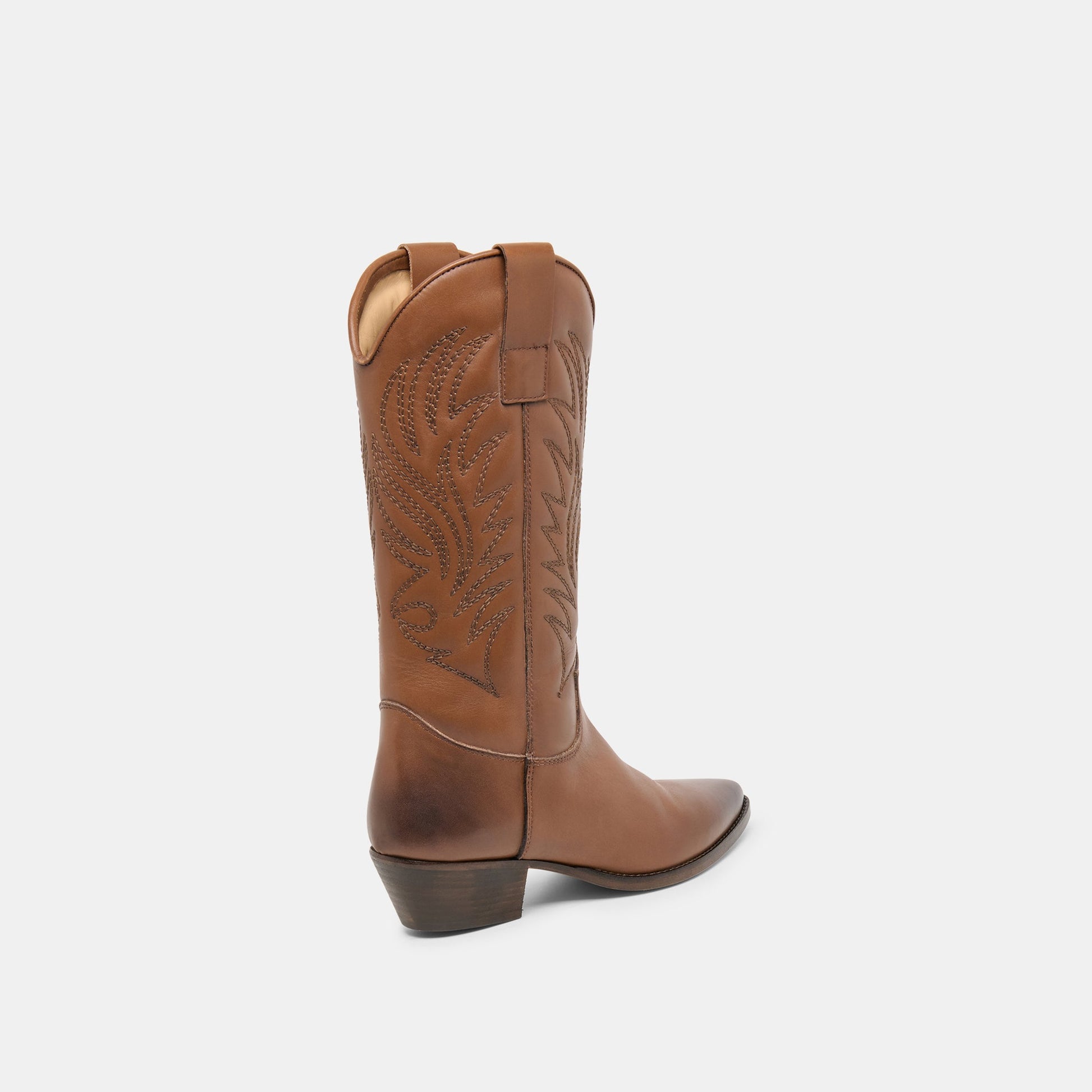 Tanner Chestnut Leather Boots Dolce Vita us