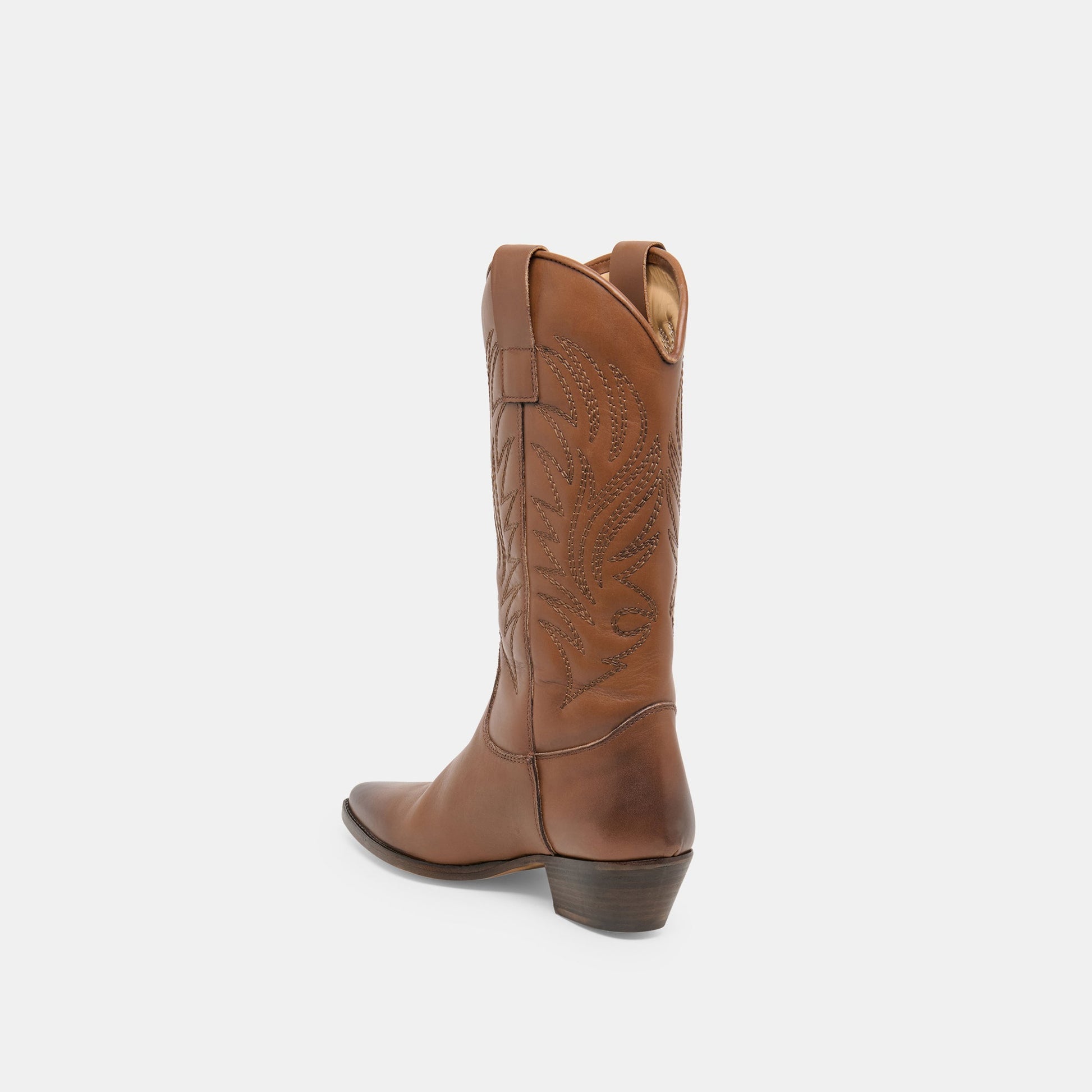 Tanner Chestnut Leather Boots Dolce Vita us