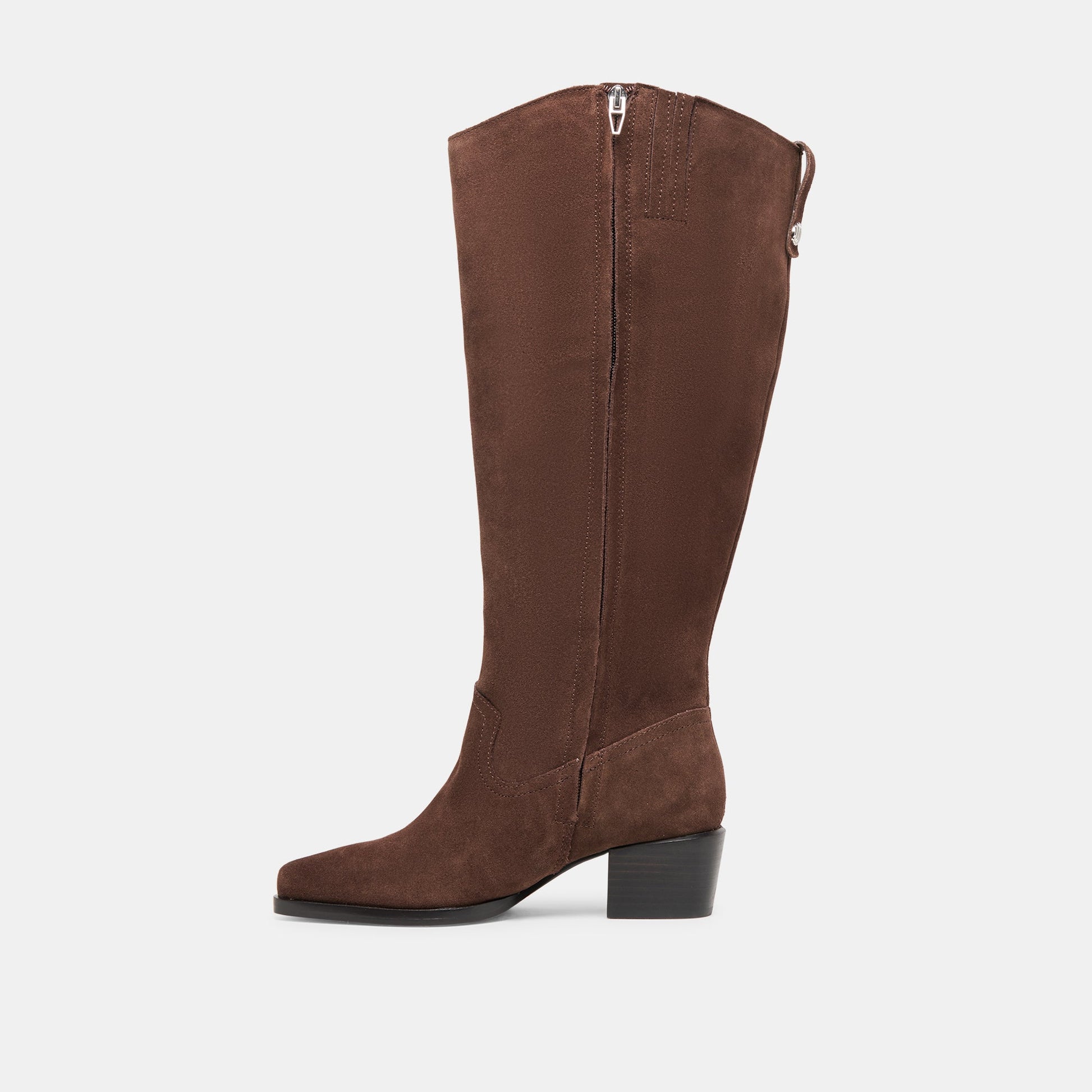 Virona H2O Waterproof Dk Brown Suede Extra Wide Calf Boots Dolce Vita New