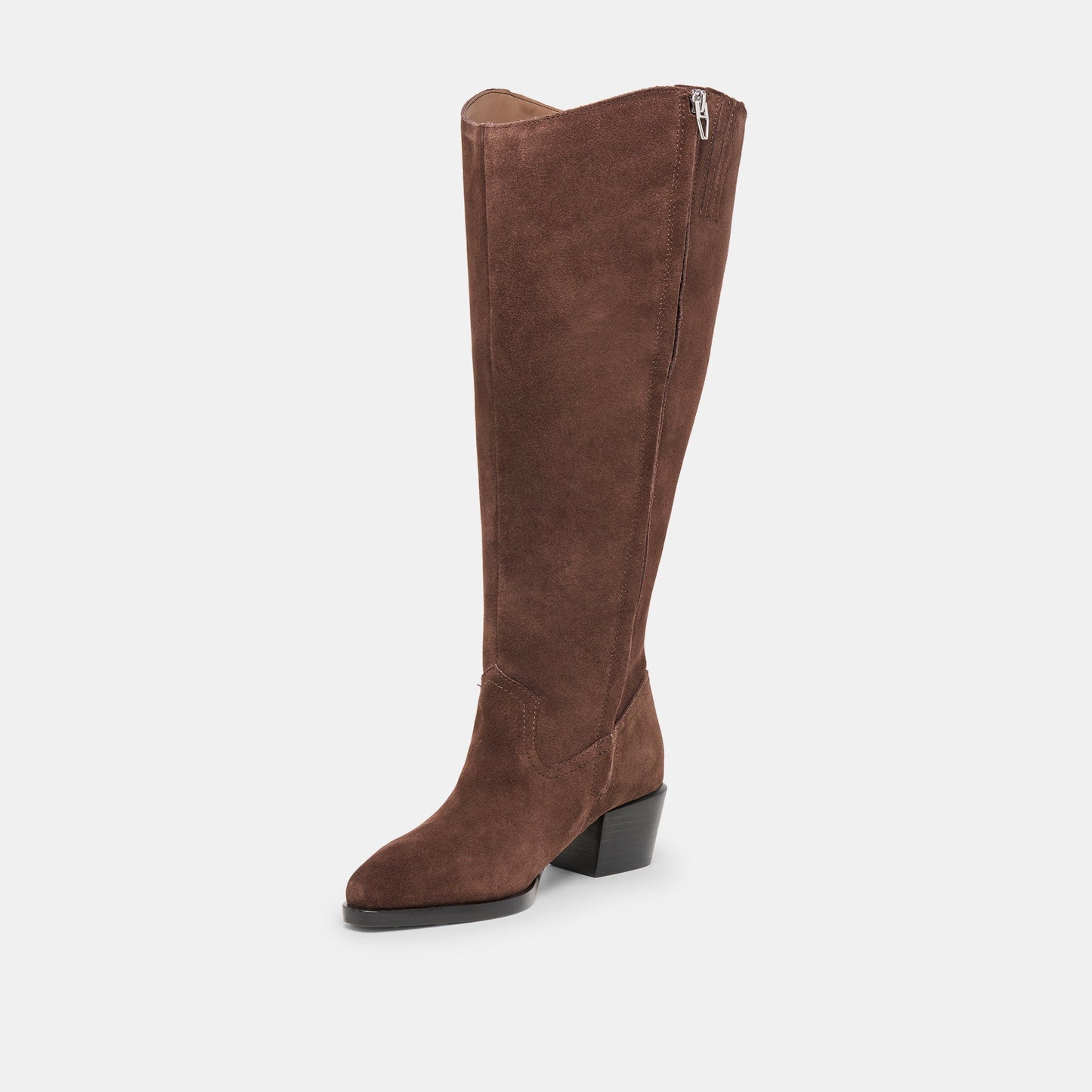 Virona H2O Waterproof Dk Brown Suede Extra Wide Calf Boots Dolce Vita New