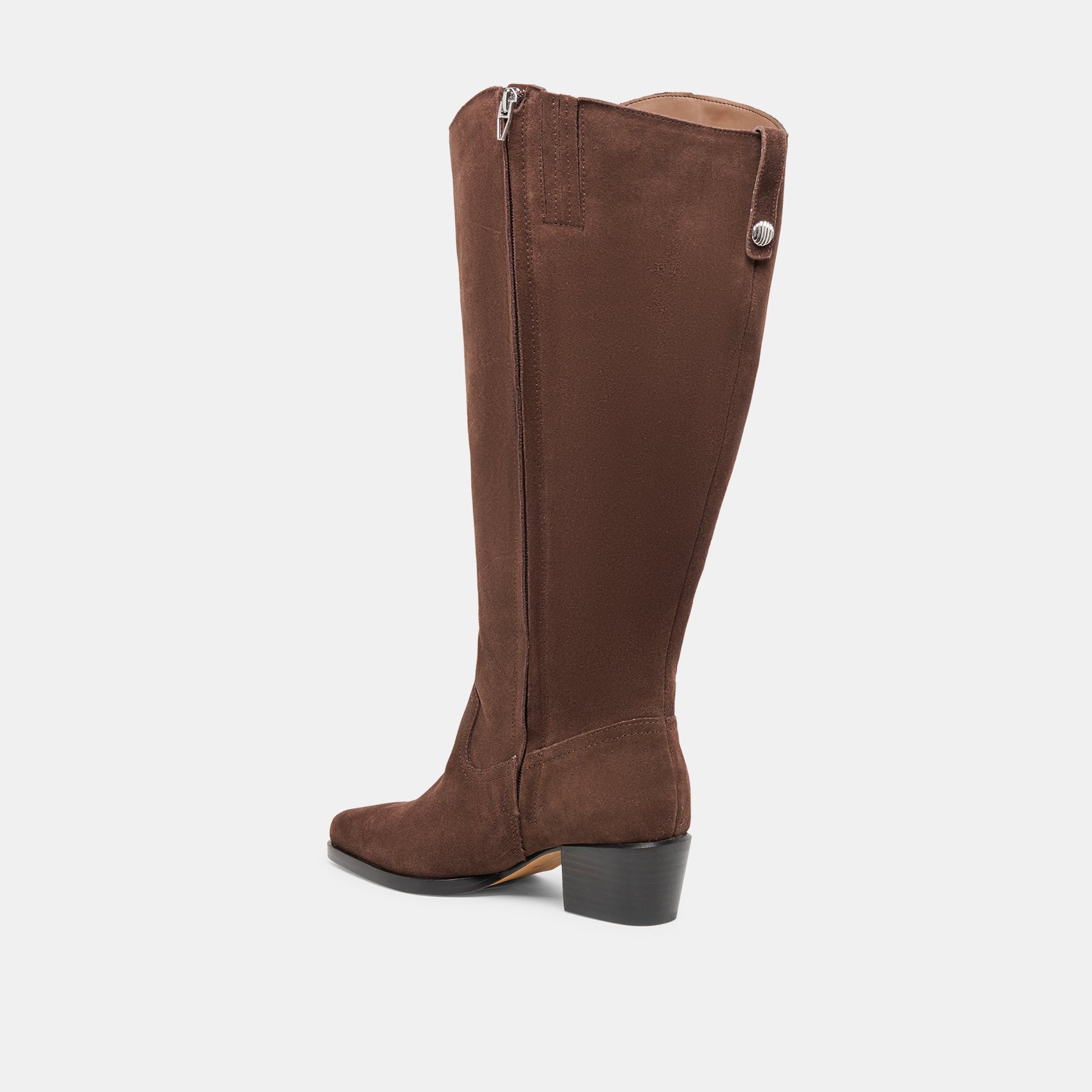 Virona H2O Waterproof Dk Brown Suede Extra Wide Calf Boots Dolce Vita New