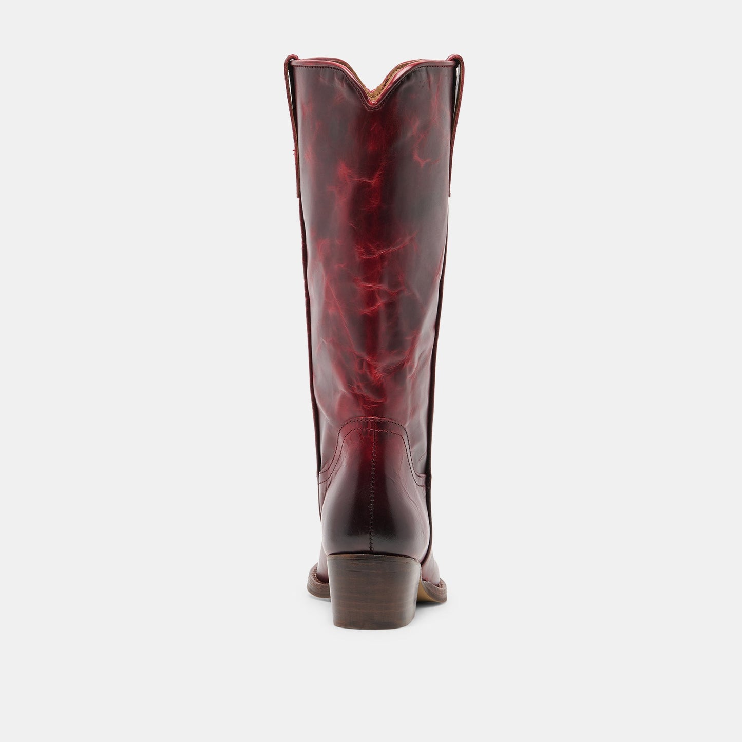 VIGLA Garnet Leather Pointed-Toe Western Boots Dolce Vita Discount