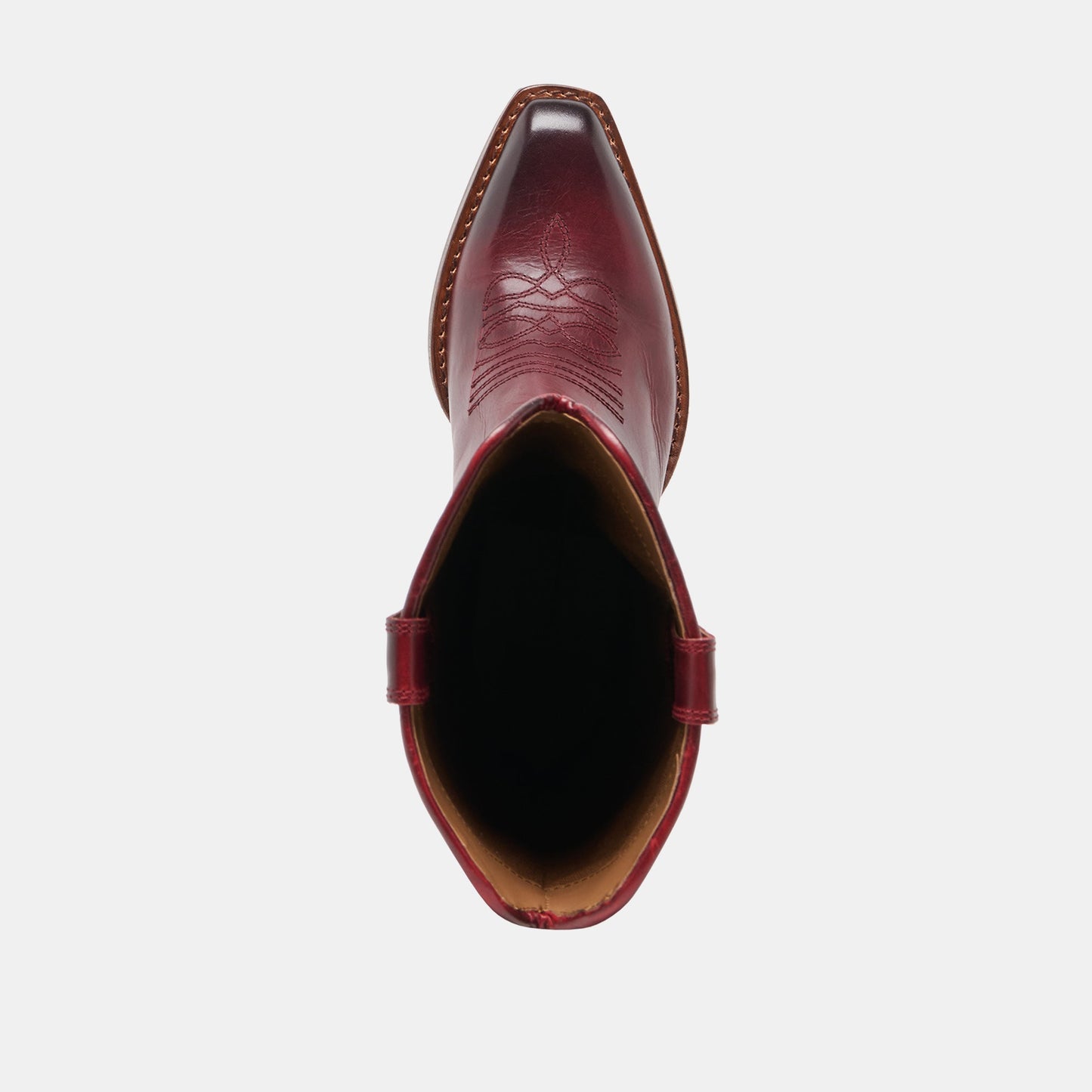 VIGLA Garnet Leather Pointed-Toe Western Boots Dolce Vita Discount