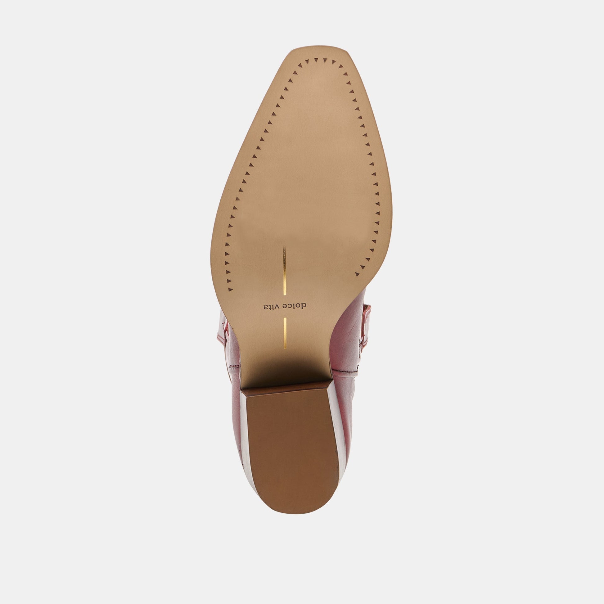 VIGLA Garnet Leather Pointed-Toe Western Boots Dolce Vita Discount