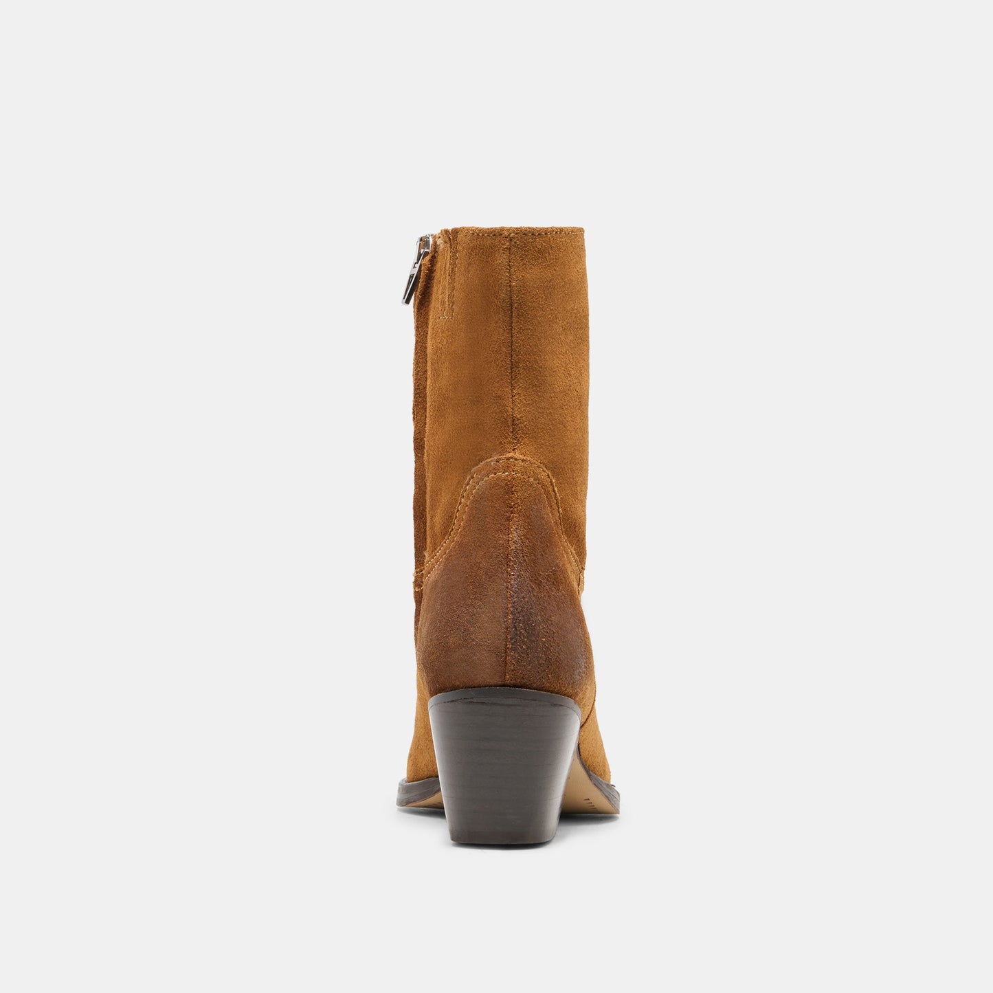 KLYDE Cognac Suede Block Heel Ankle Boots Dolce Vita Online