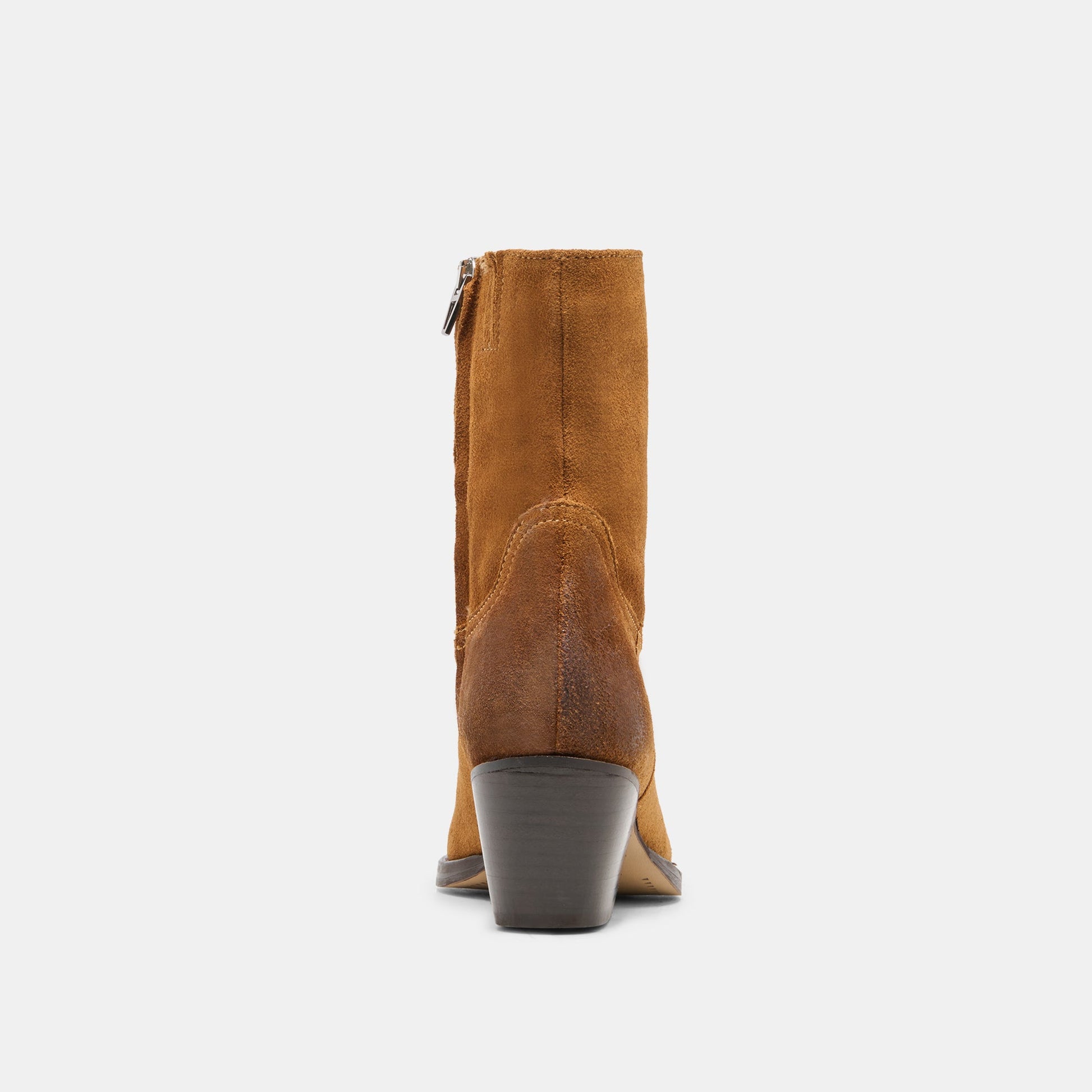 KLYDE Cognac Suede Block Heel Ankle Boots Dolce Vita Online
