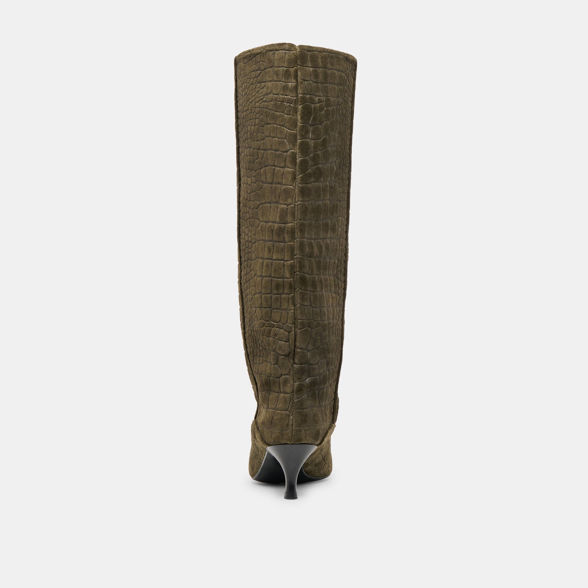 Roxla Olive Croco Embossed Leather Boots Dolce Vita On sale