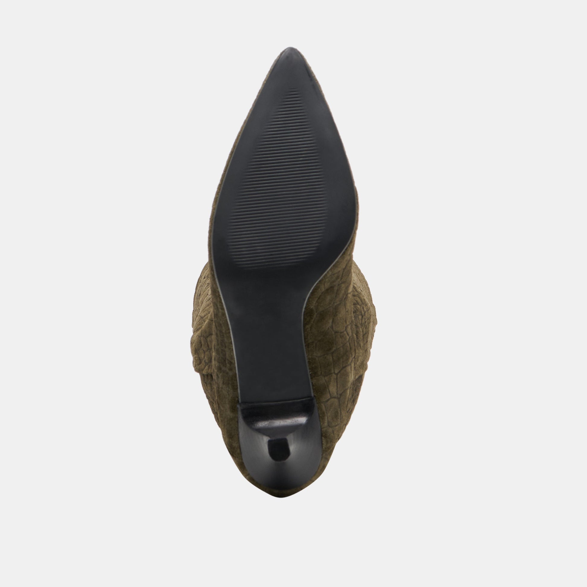 Roxla Olive Croco Embossed Leather Boots Dolce Vita On sale