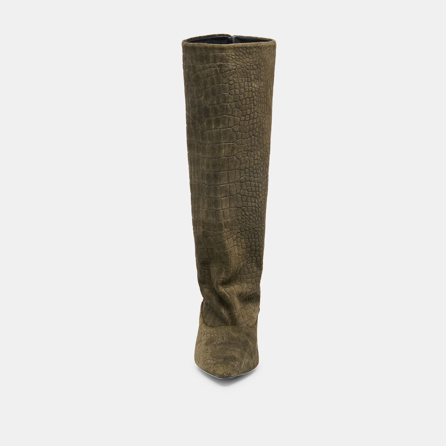 Roxla Olive Croco Embossed Leather Boots Dolce Vita On sale
