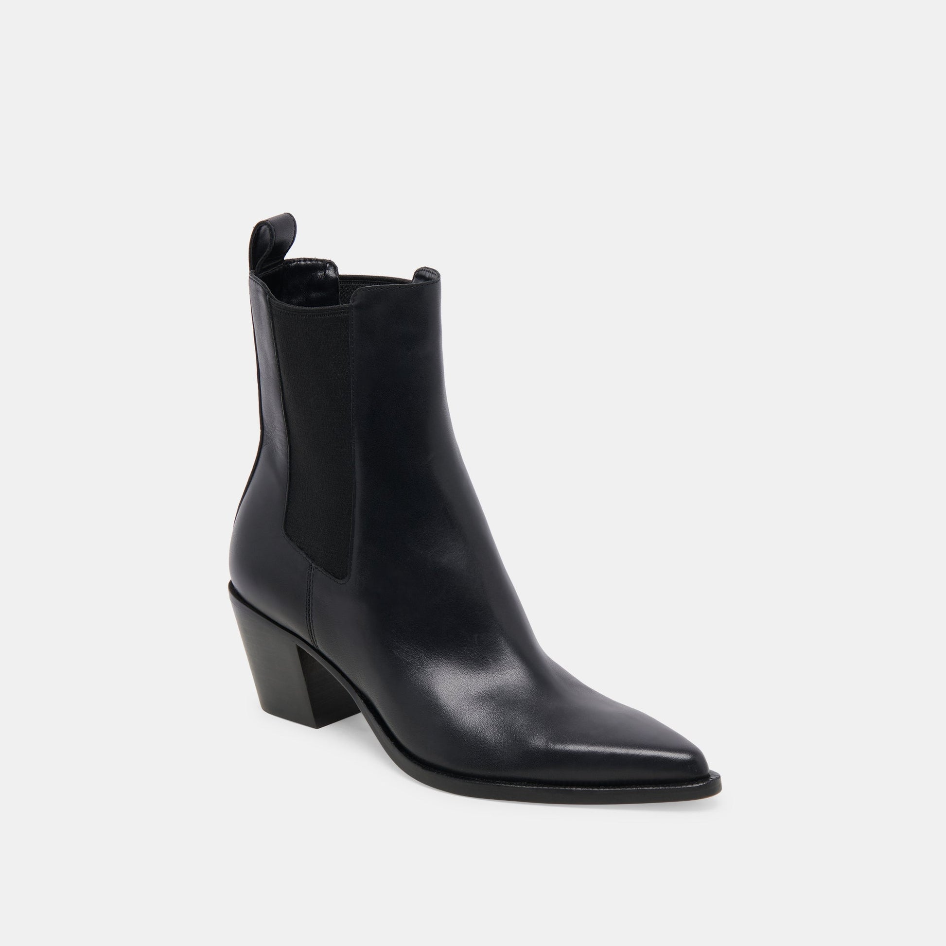 SHADIE H2O WIDE BOOTIES BLACK LEATHER
 – Dolce Vita Dolce Vita Discount