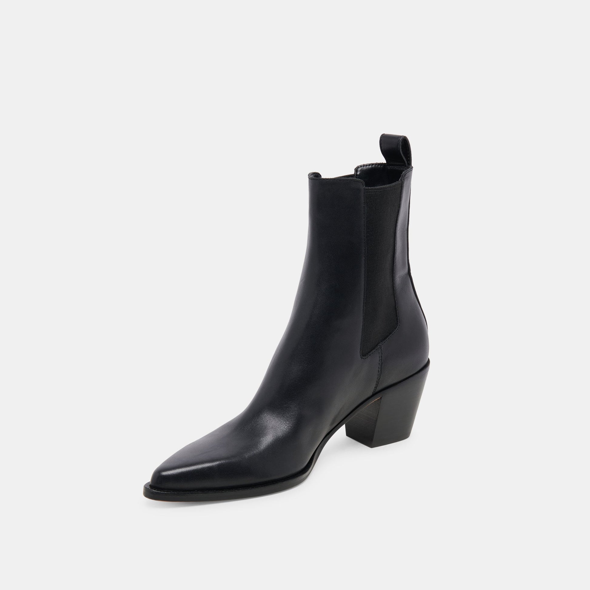 SHADIE H2O WIDE BOOTIES BLACK LEATHER
 – Dolce Vita Dolce Vita Discount