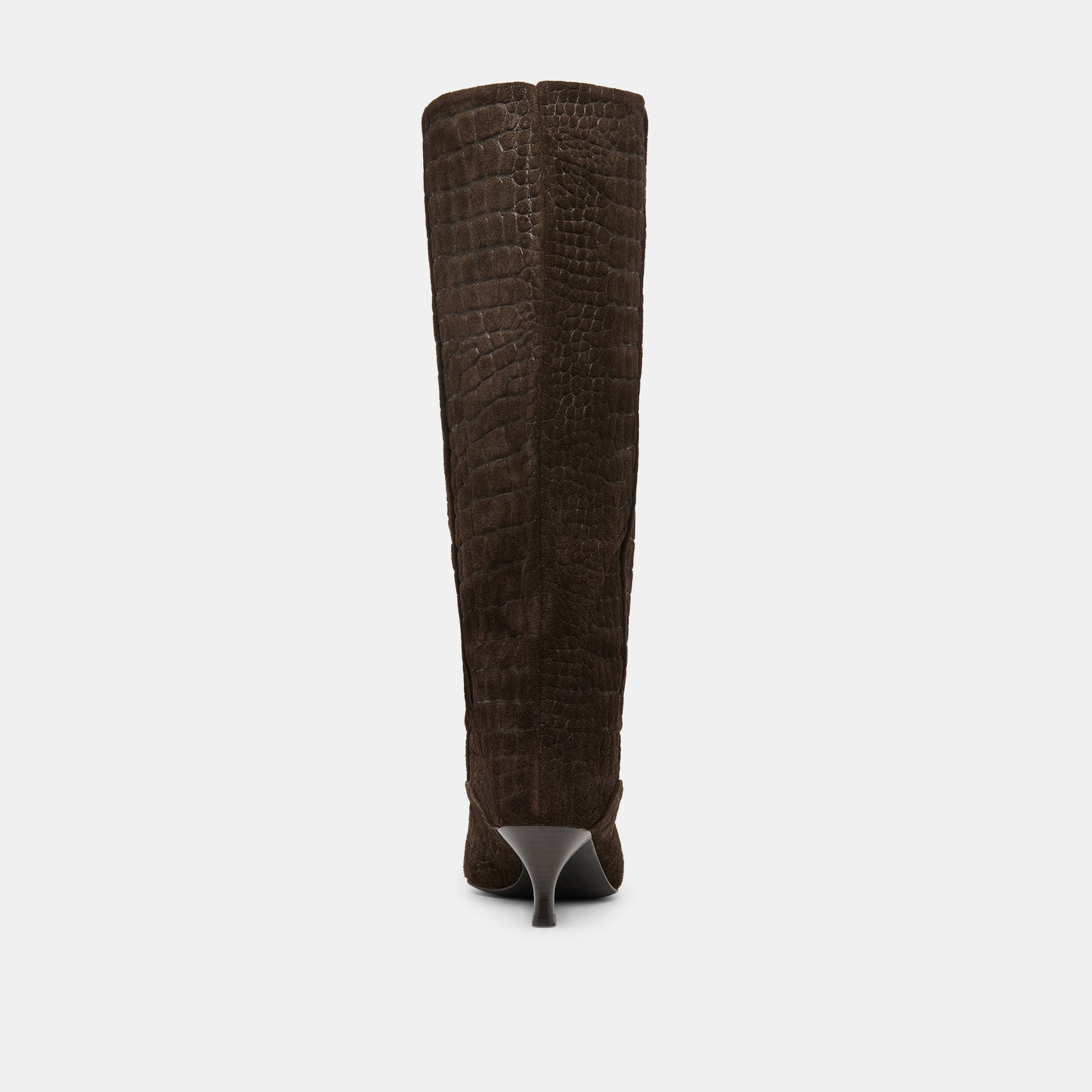 Roxla Dk Chocolate Croco Embossed Leather Boots Dolce Vita Online