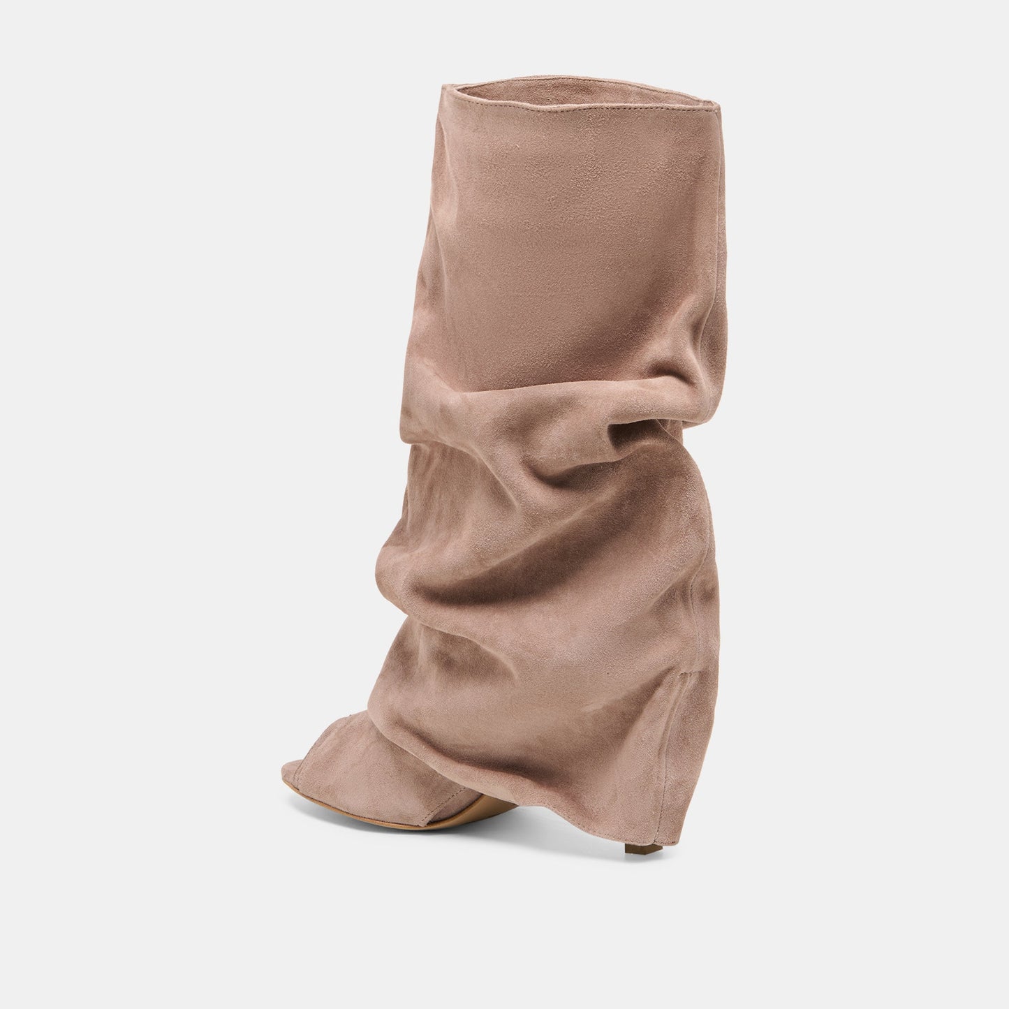 CLYFF Taupe Suede Slouch Foldover Open-Toe Boots Dolce Vita Sale