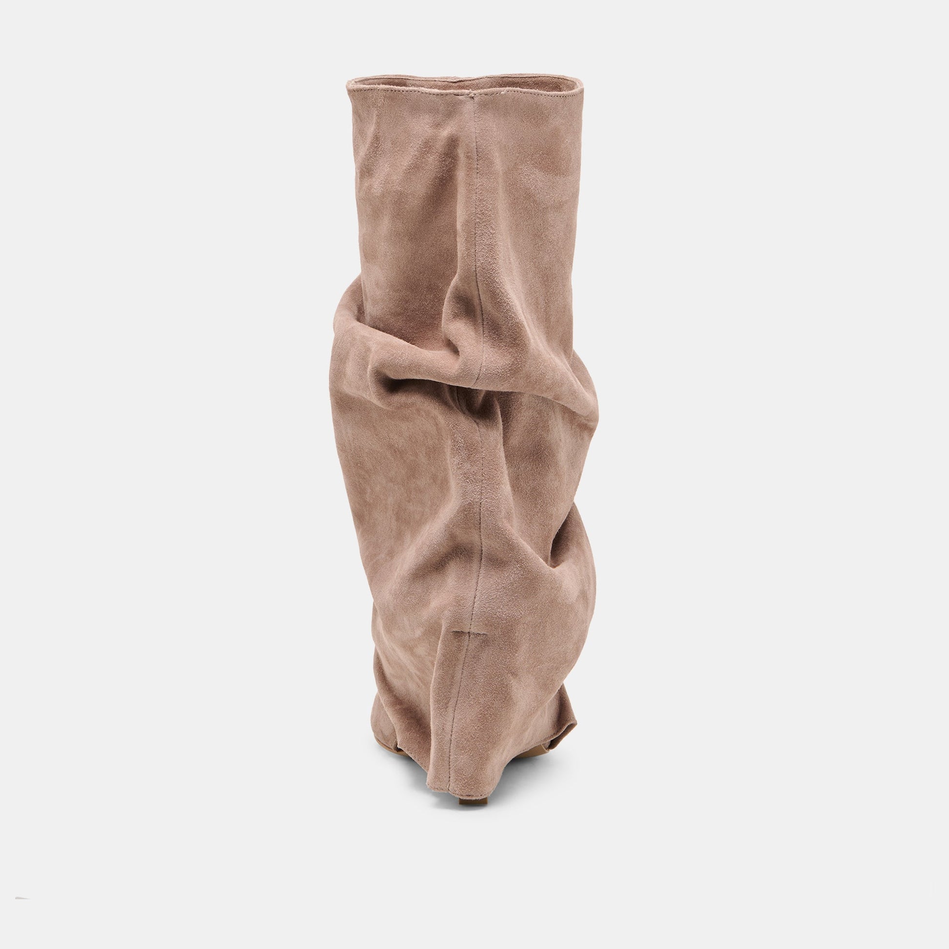 CLYFF Taupe Suede Slouch Foldover Open-Toe Boots Dolce Vita Sale