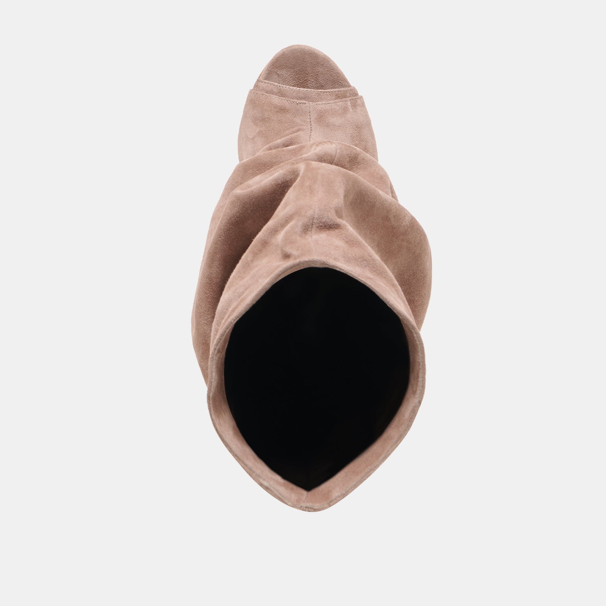 CLYFF Taupe Suede Slouch Foldover Open-Toe Boots Dolce Vita Sale