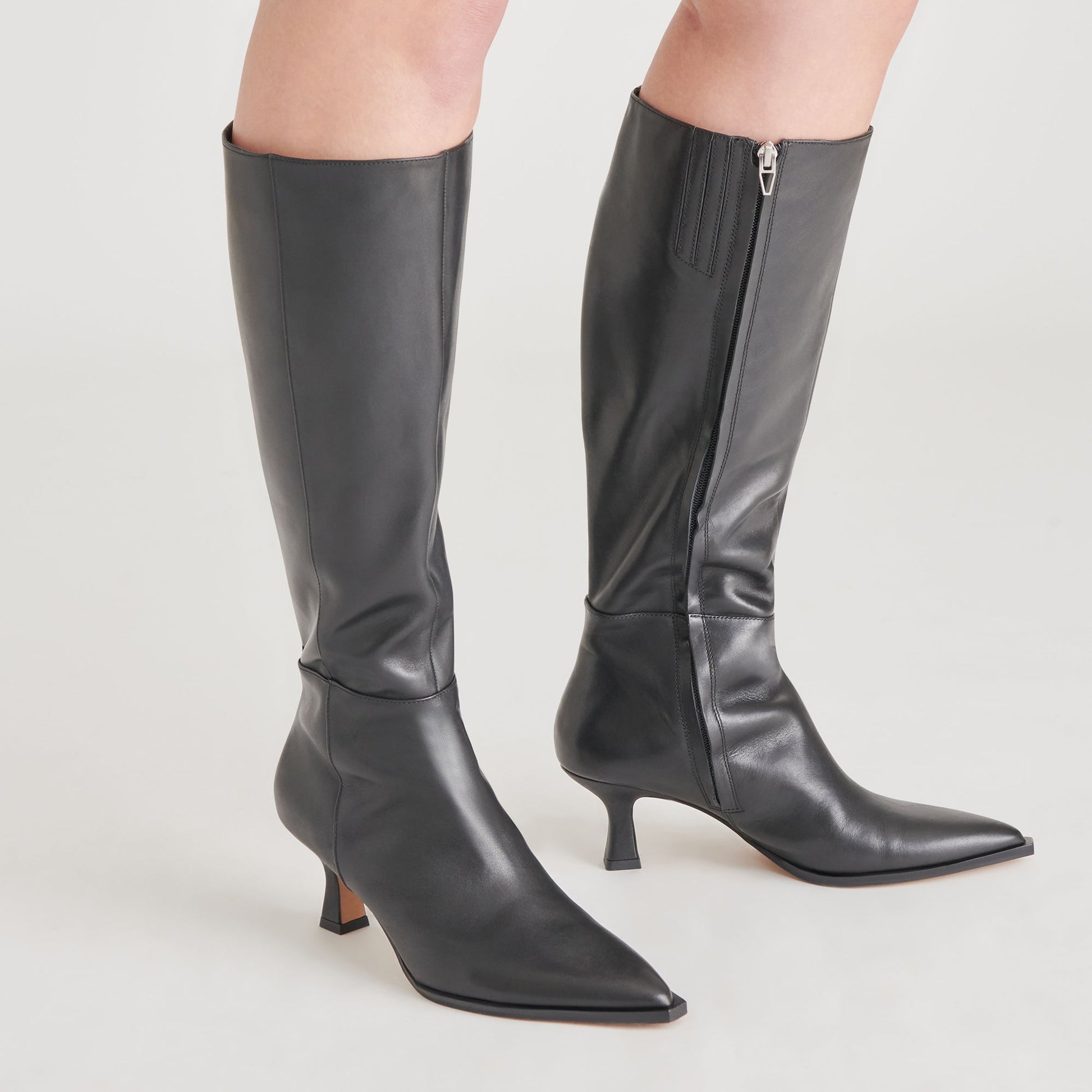 Auggie Black Leather Boots Dolce Vita On sale