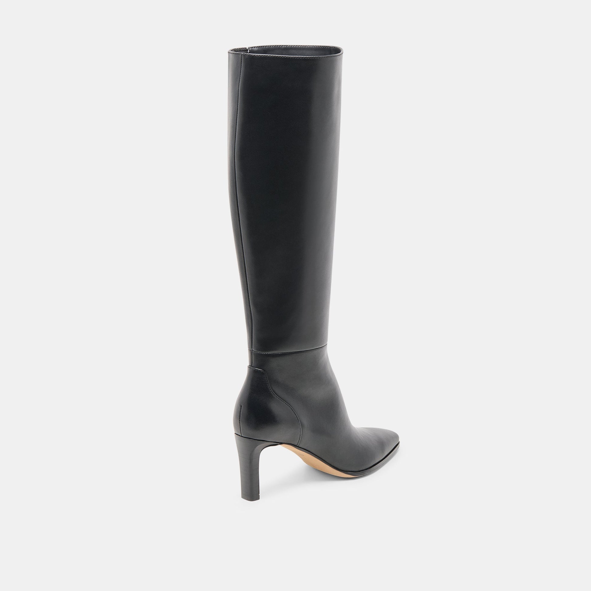 Emmi Black Leather Narrow Calf Boots Dolce Vita Online