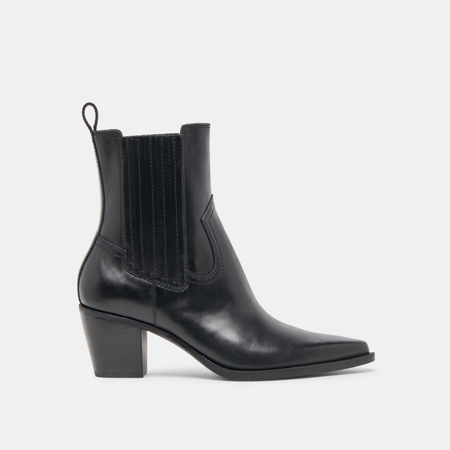 Slim Black Leather Booties Dolce Vita On sale