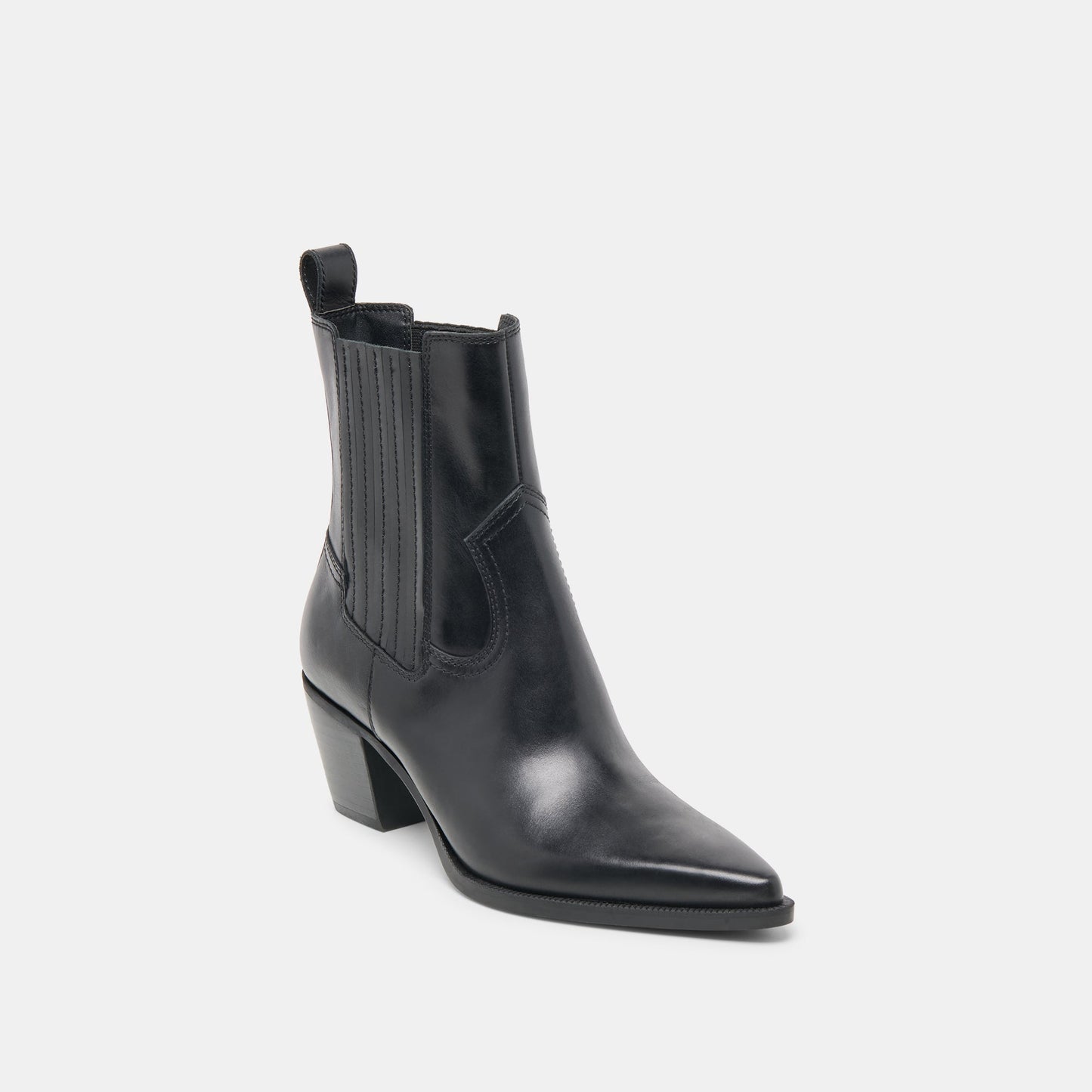 Slim Black Leather Booties Dolce Vita On sale