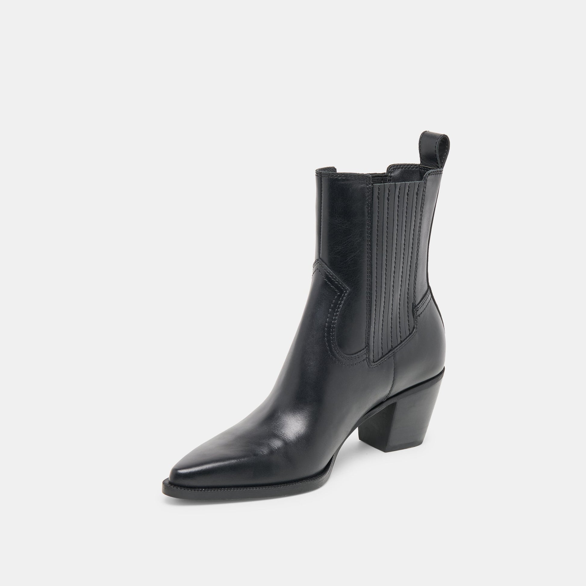 Slim Black Leather Booties Dolce Vita On sale